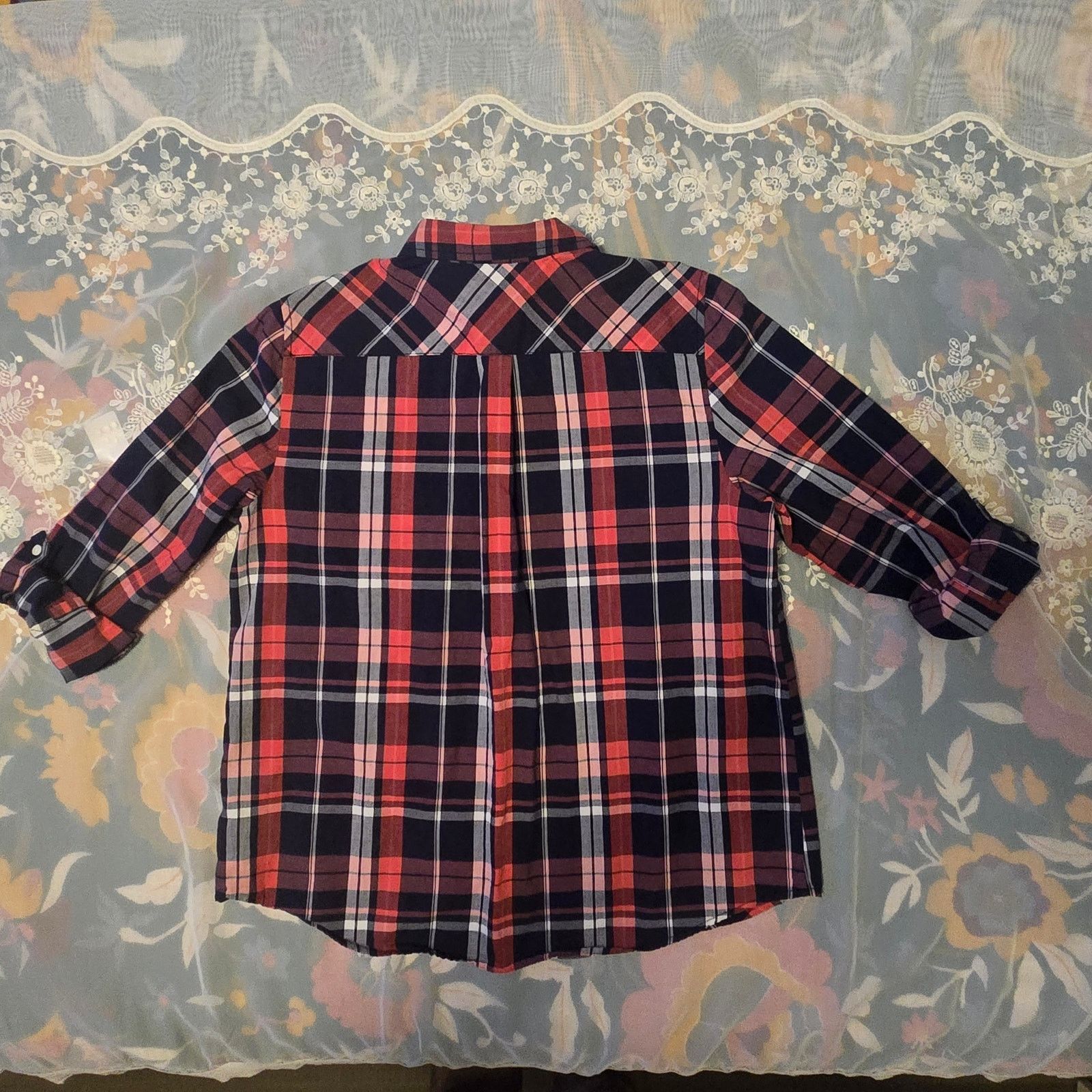 Tommy Hilfiger Tommy Hilfiger Women’s XL Plaid Button Down Shirt Cotton Size XL / US 12-14 / IT 48-50 - 8 Thumbnail