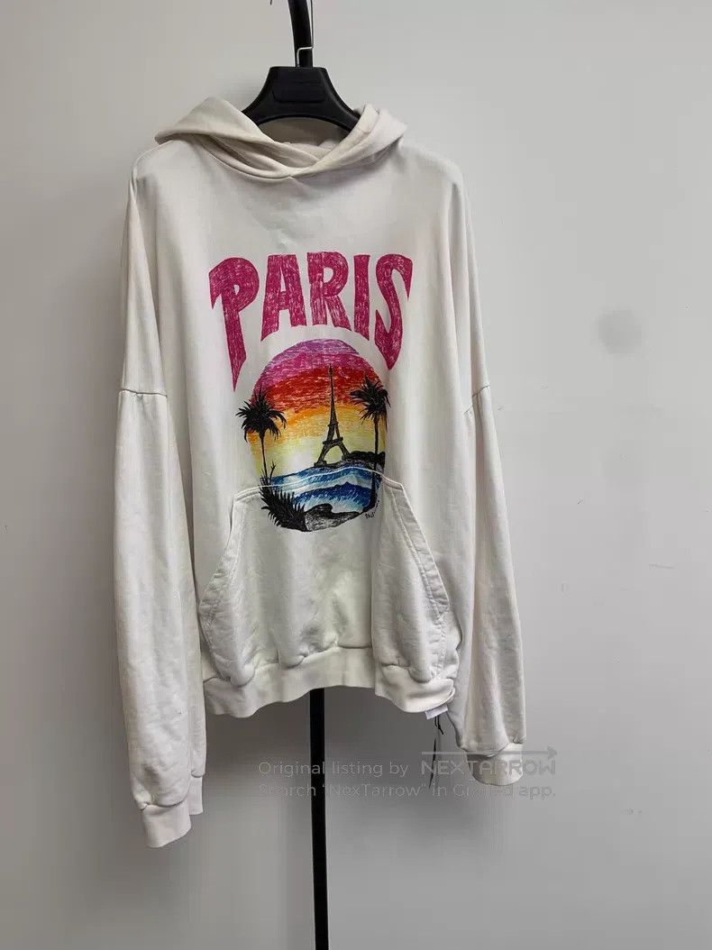 Balenciaga Balenciaga Loose letter printed hooded long-sleeve sweatsh Size US L / EU 52-54 / 3 - 1 Thumbnail