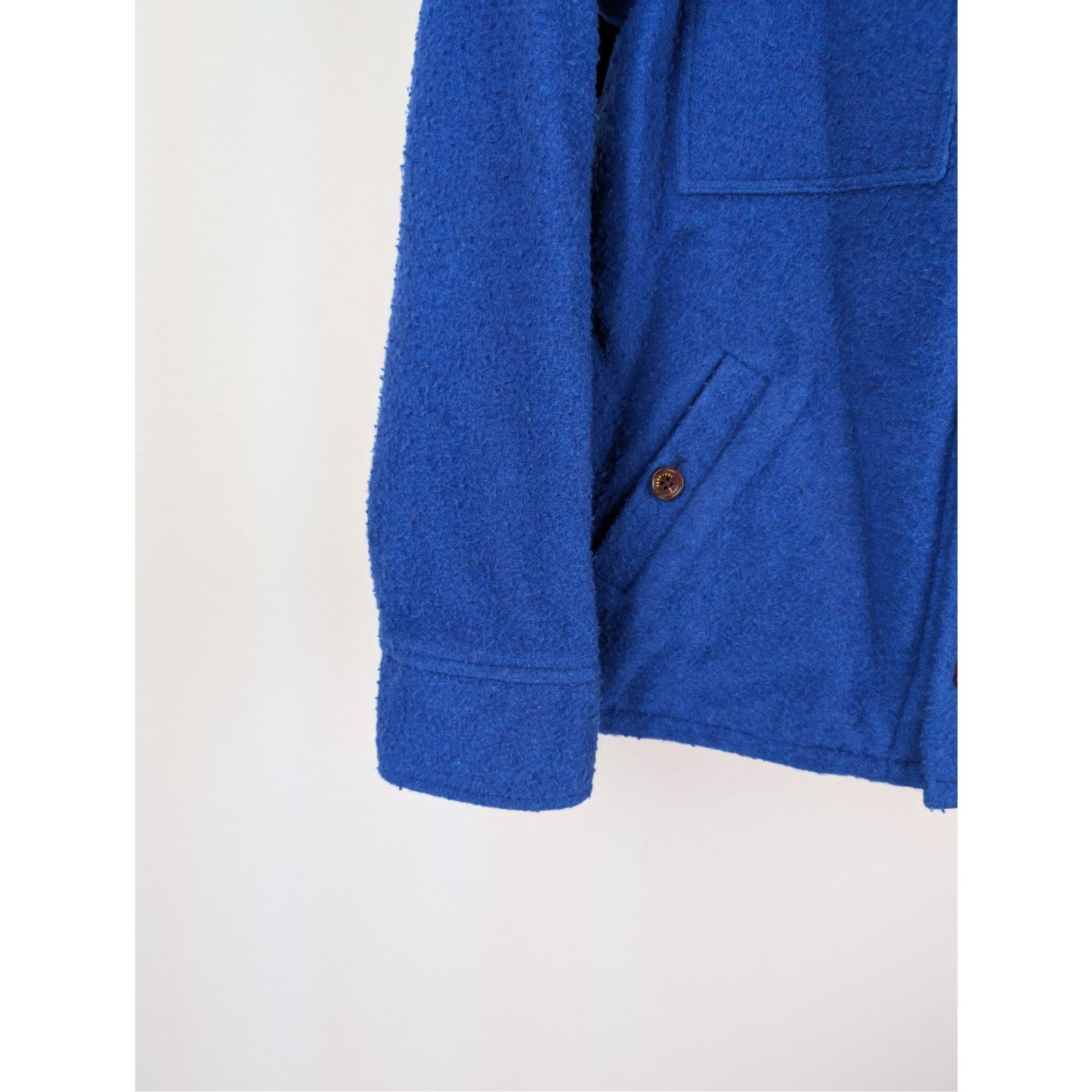 Percival o1rshd1 CC20 Casentino Wool Blanket Overshirt in Blue Size US L / EU 52-54 / 3 - 5 Thumbnail