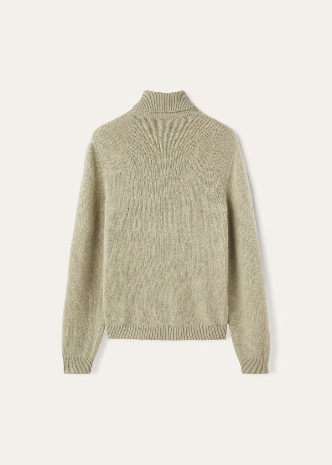 Loro Piana o1w1db10725 FAO6886 Fobello Turtleneck Sweater in Khaki Size US L / EU 52-54 / 3 - 6 Thumbnail