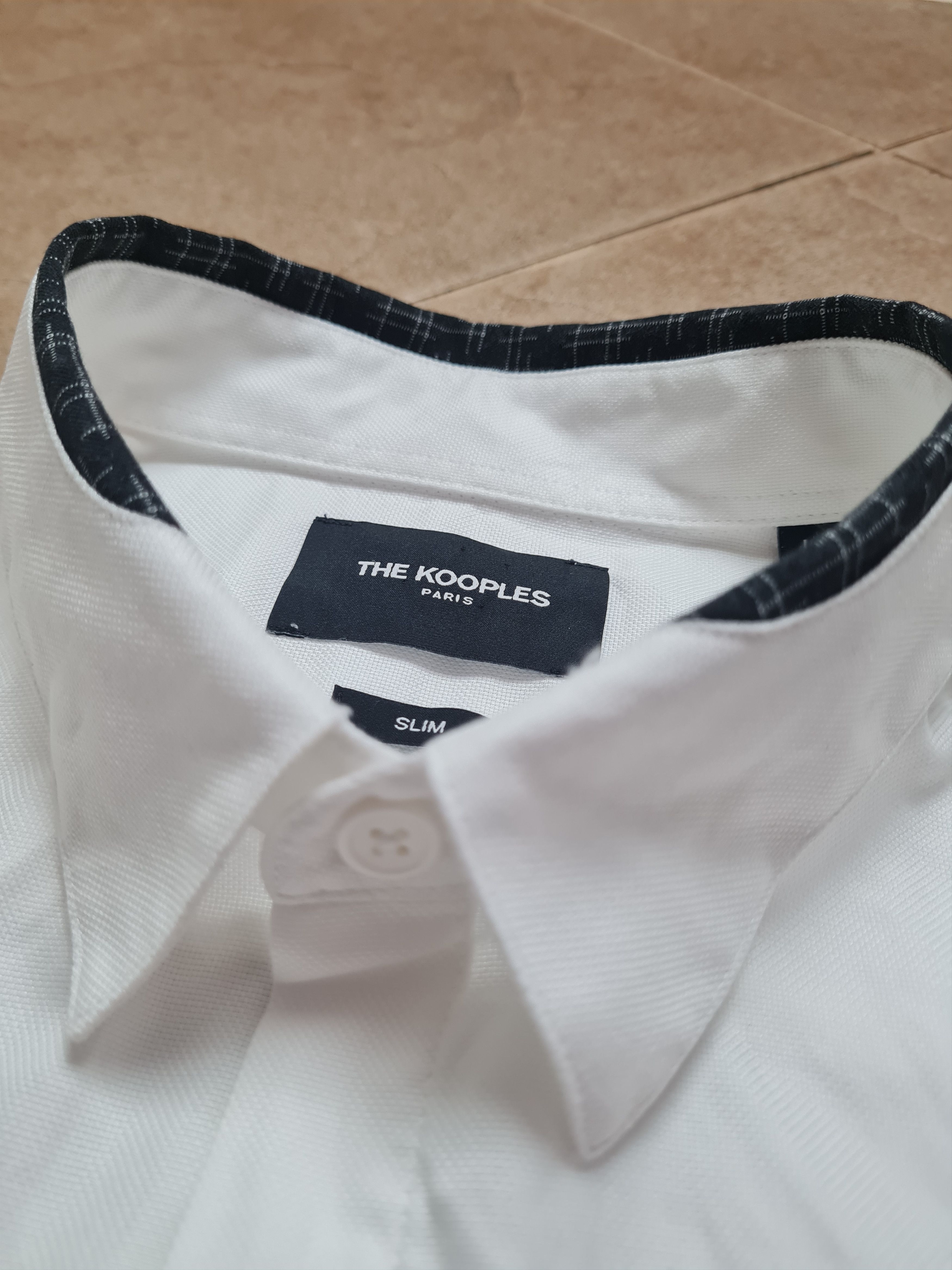 The Kooples Mens White Dress Shirt The Kooples Banded Collar Size L Size US L / EU 52-54 / 3 - 19 Thumbnail