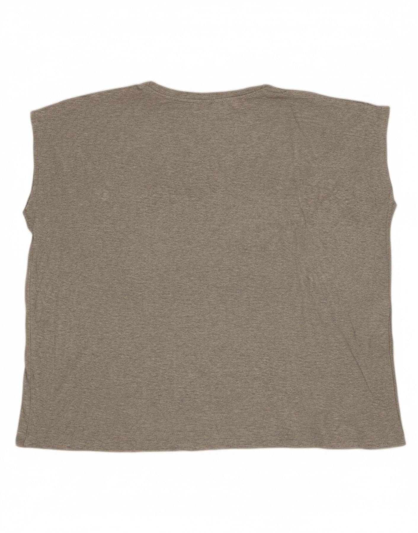 Diesel Womens Overd Blouse Top UK 14 Large Grey Size XXL / US 16-18 / IT 52-54 - 1 Thumbnail