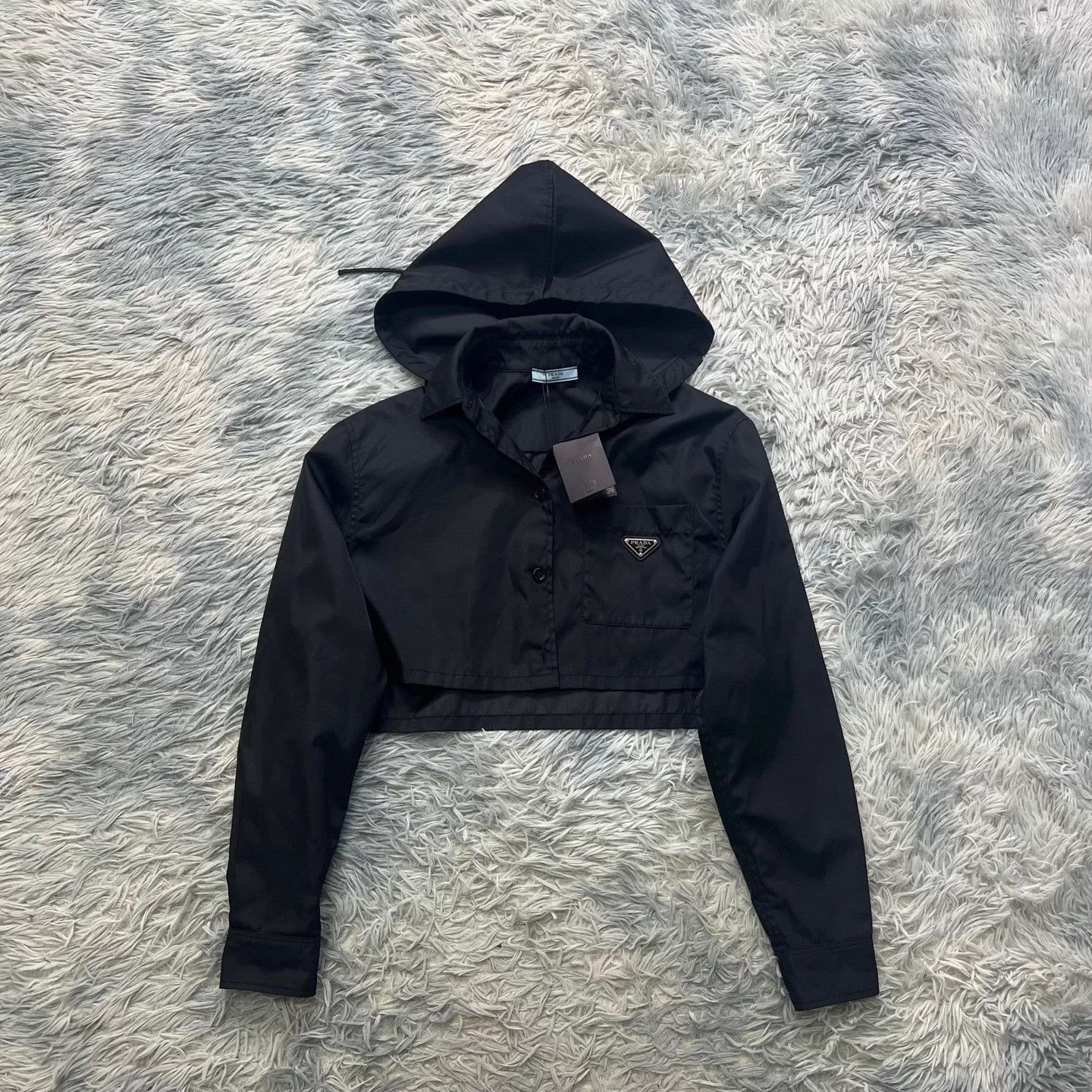 Prada Prada triangular logo short jacket, size 36 Size M / US 6-8 / IT 42-44 - 1 Thumbnail