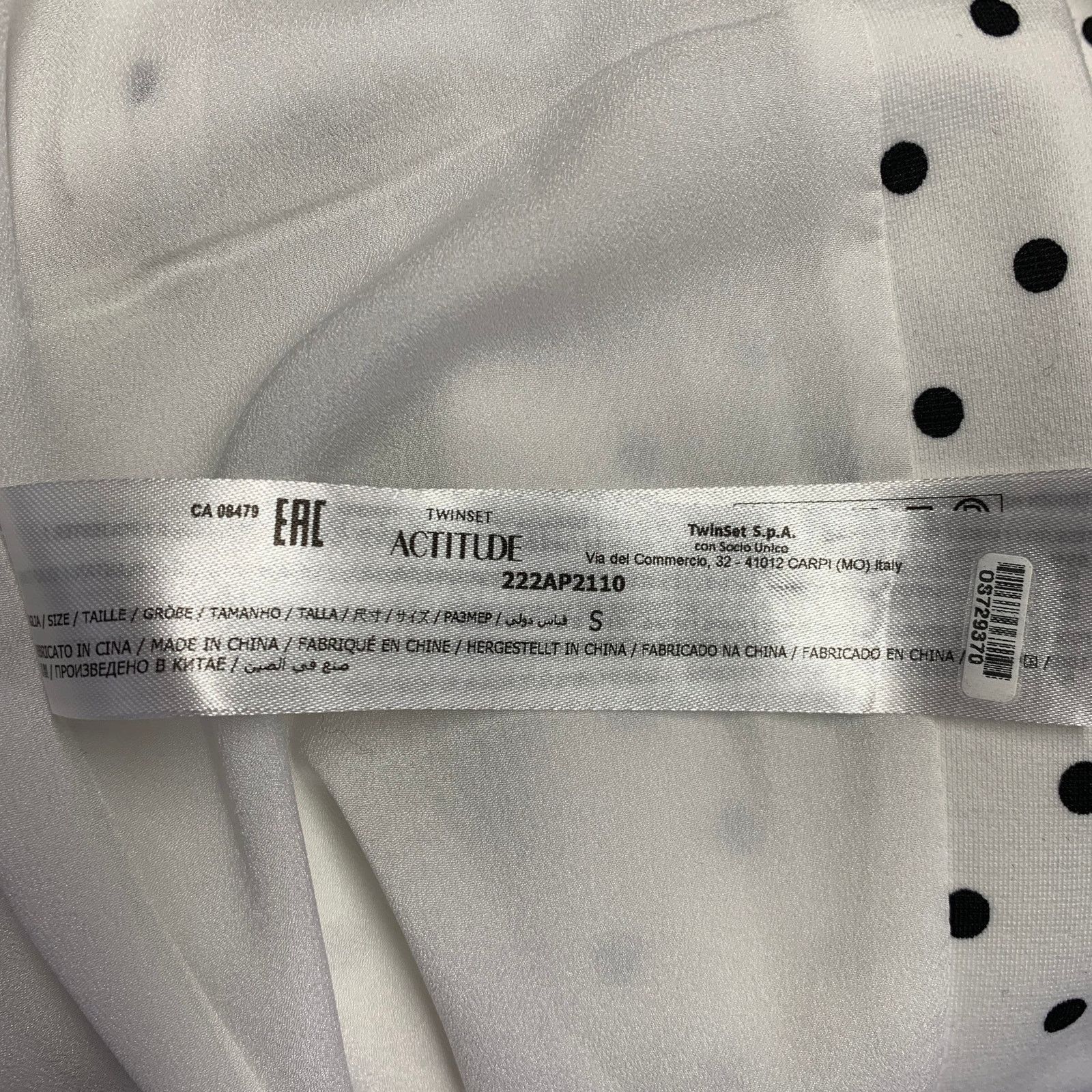 Other TWINSET ACTITUDE Size S White Black Polyester Blend Blazer Size S / US 4 / IT 40 - 7 Thumbnail