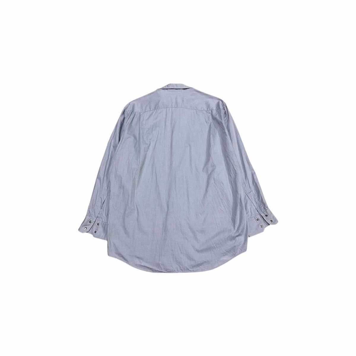 Thierry Mugler 🔥80s Thierry Mugler French Collar Hidden Snap Button Shirt Size US XL / EU 56 / 4 - 9 Thumbnail