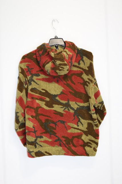 o1rshd1 Camo Fleece 1/4 Zip Pullover in Multicolor