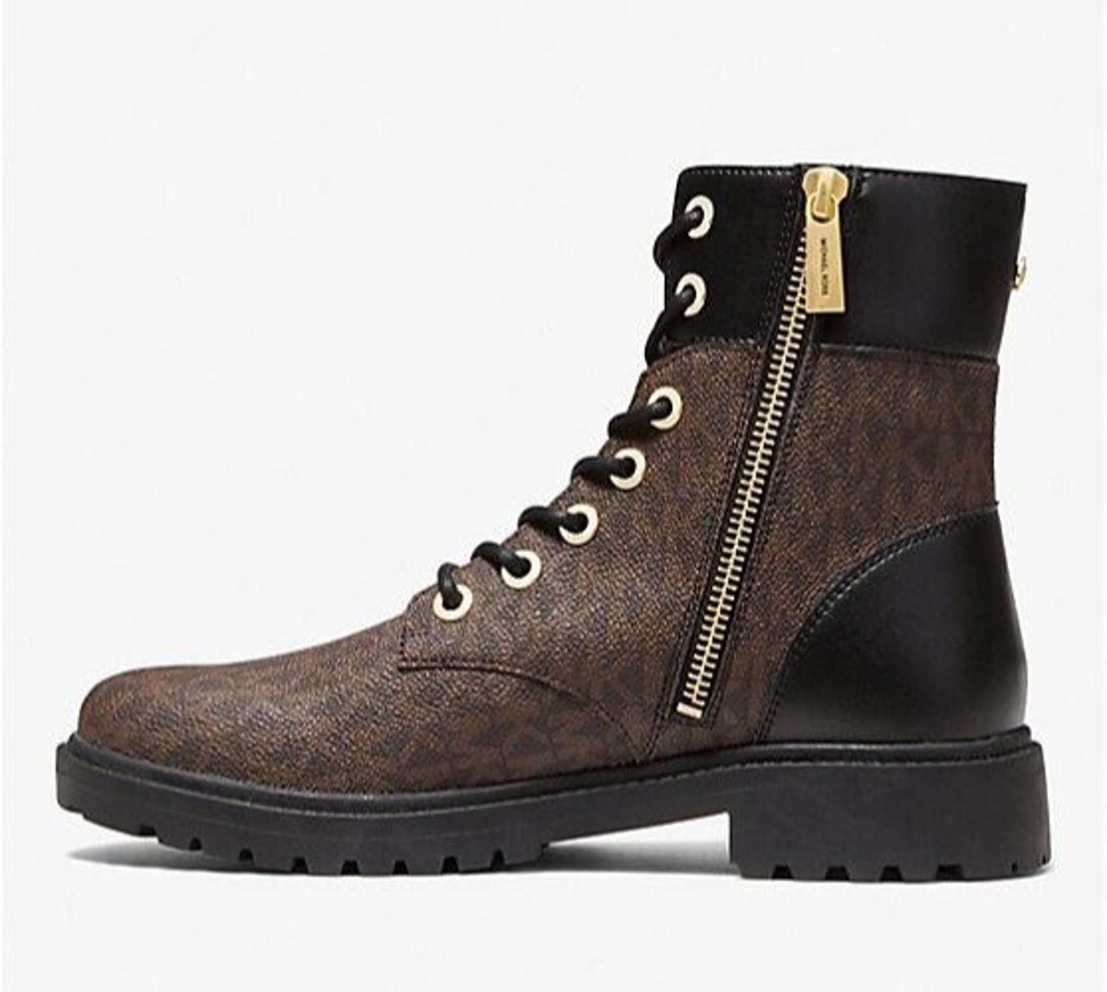 Michael Kors Womens Michael Kors Alistair Bootie Combat Boot 8 M NEW Size US 8 / IT 38 - 1 Thumbnail