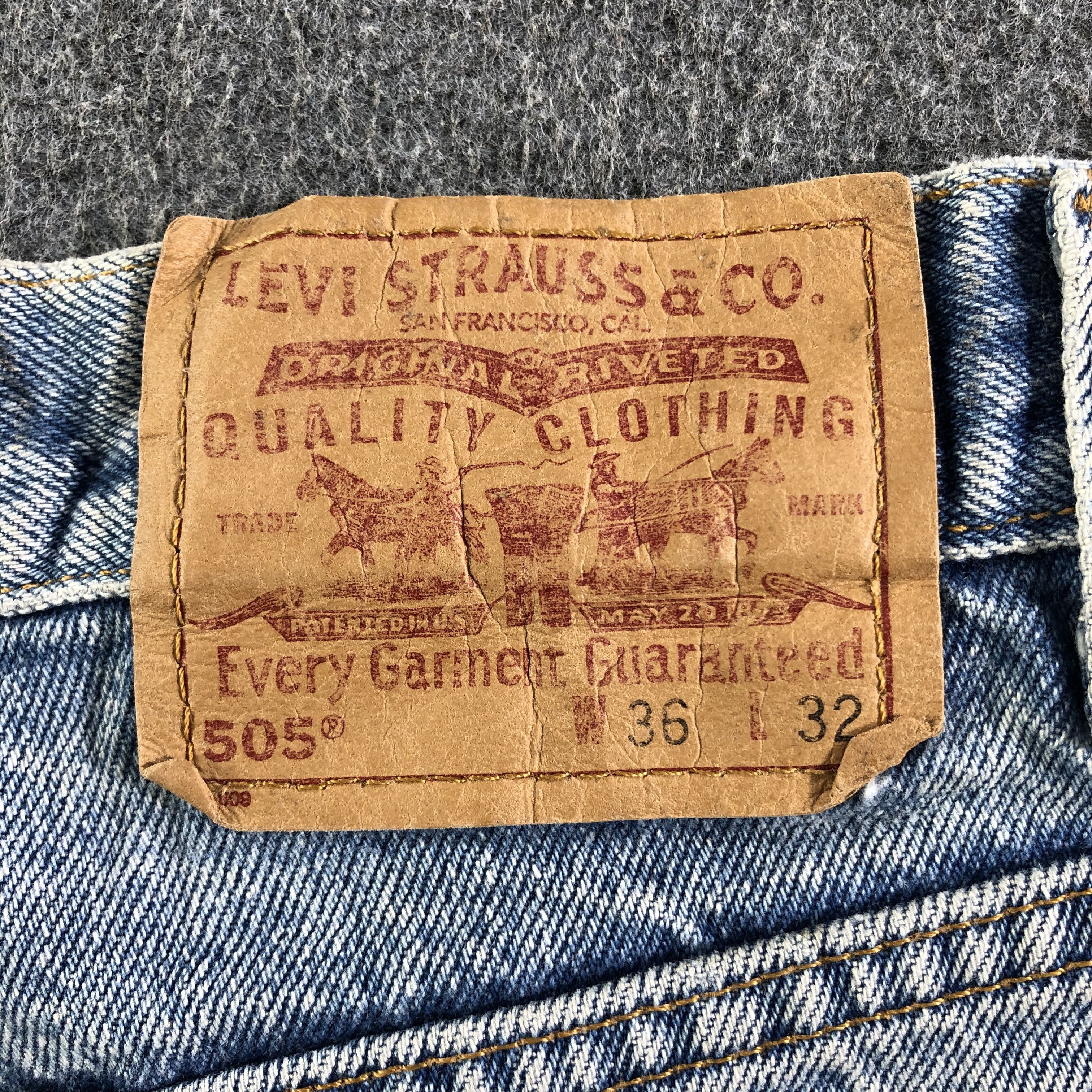 Levi's Vintage 90s Light Wash Levis 505 Jeans-J3051 Size US 36 / EU 52 - 5 Thumbnail