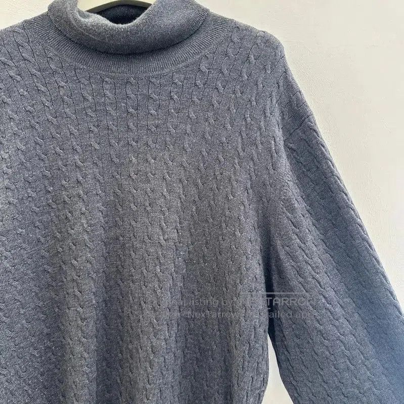 Thom Browne Thom Browne Gray Wool Striped Long Sleeve Sweater . Size US XXL / EU 58 / 5 - 4 Thumbnail