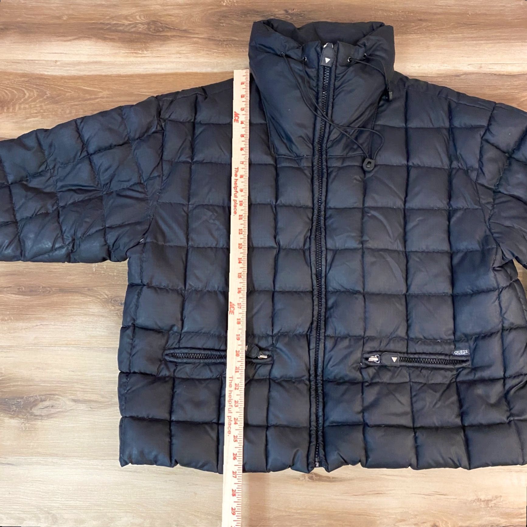 Guess GUESS Puffer Jacket Womens Large Black Quilted Full Zip Down Nylon 90s USA Jacket Size L / US 10 / IT 46 - 4 Thumbnail