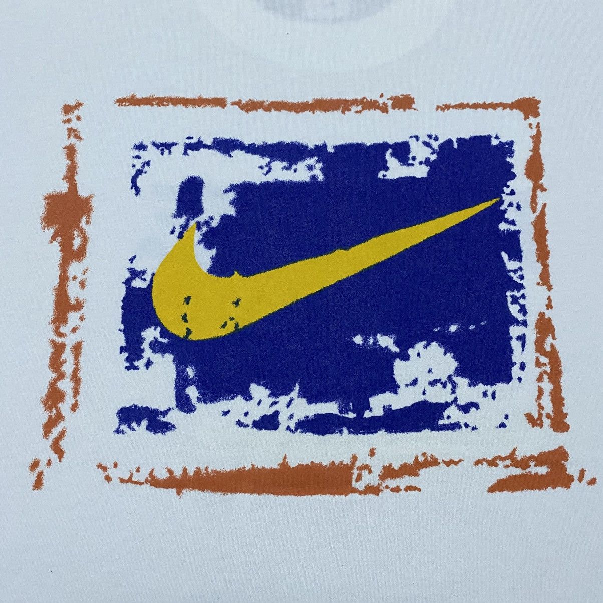 Nike Rare‼️🔥Vintage Nike Paint Back Hit T-Shirt Size US M / EU 48-50 / 2 - 6 Thumbnail