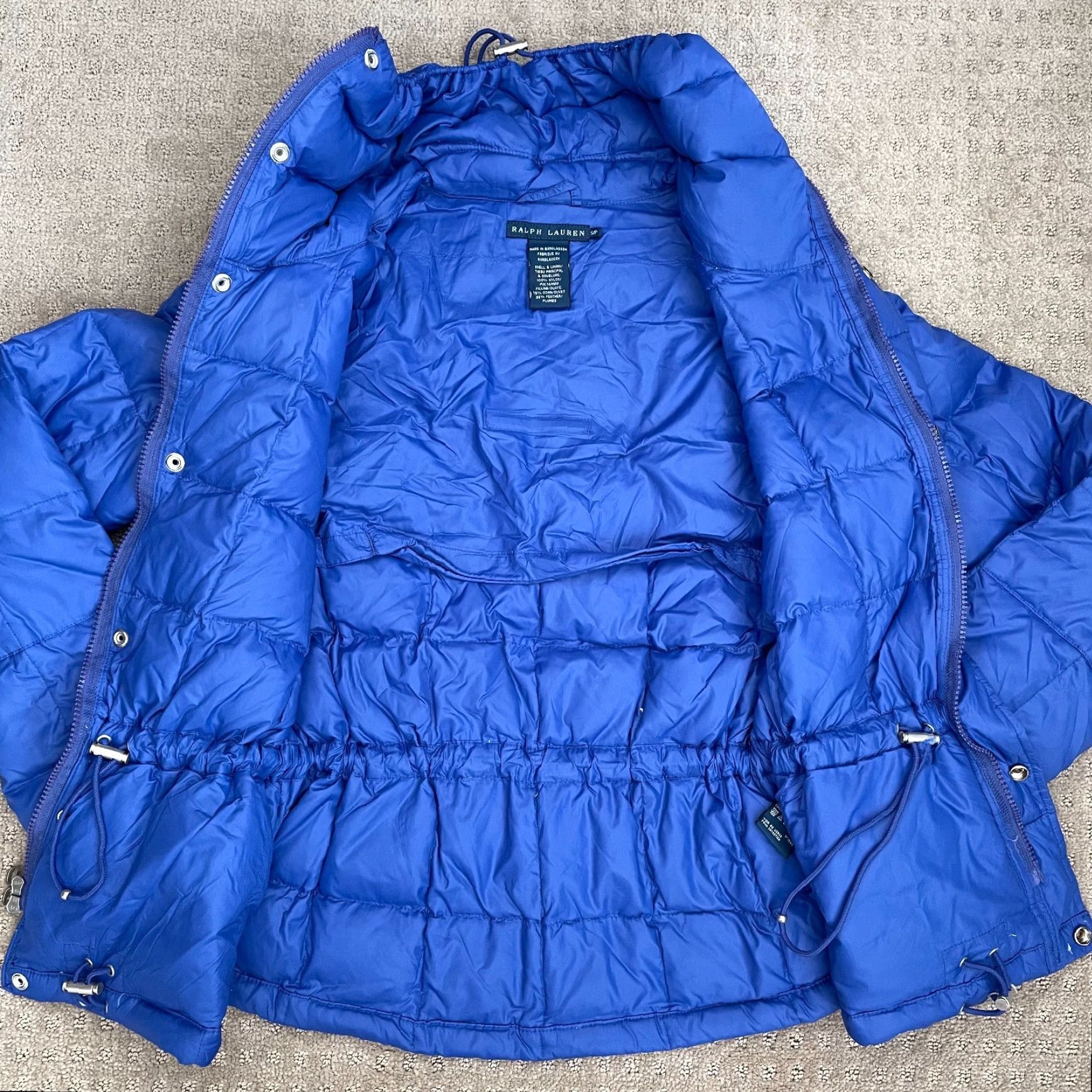 Ralph Lauren Ralph Lauren Women Royal Blue Down Puffer Jacket Full Zip Snow Size S / US 4 / IT 40 - 4 Thumbnail