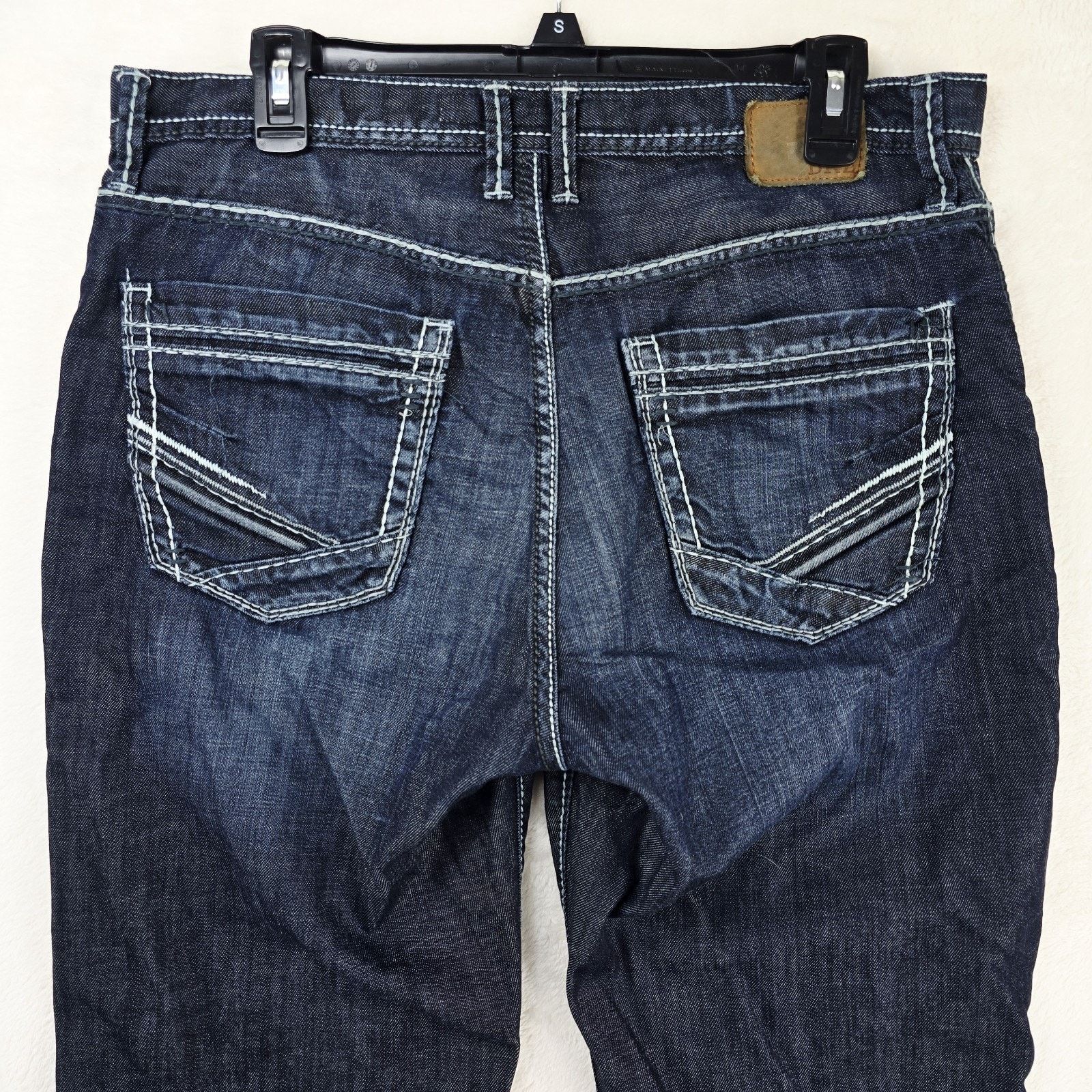 Other BKE Denim Tyler Straight Leg Blue Jeans 33R 33x26 Whiskers Size US 33 - 11 Thumbnail