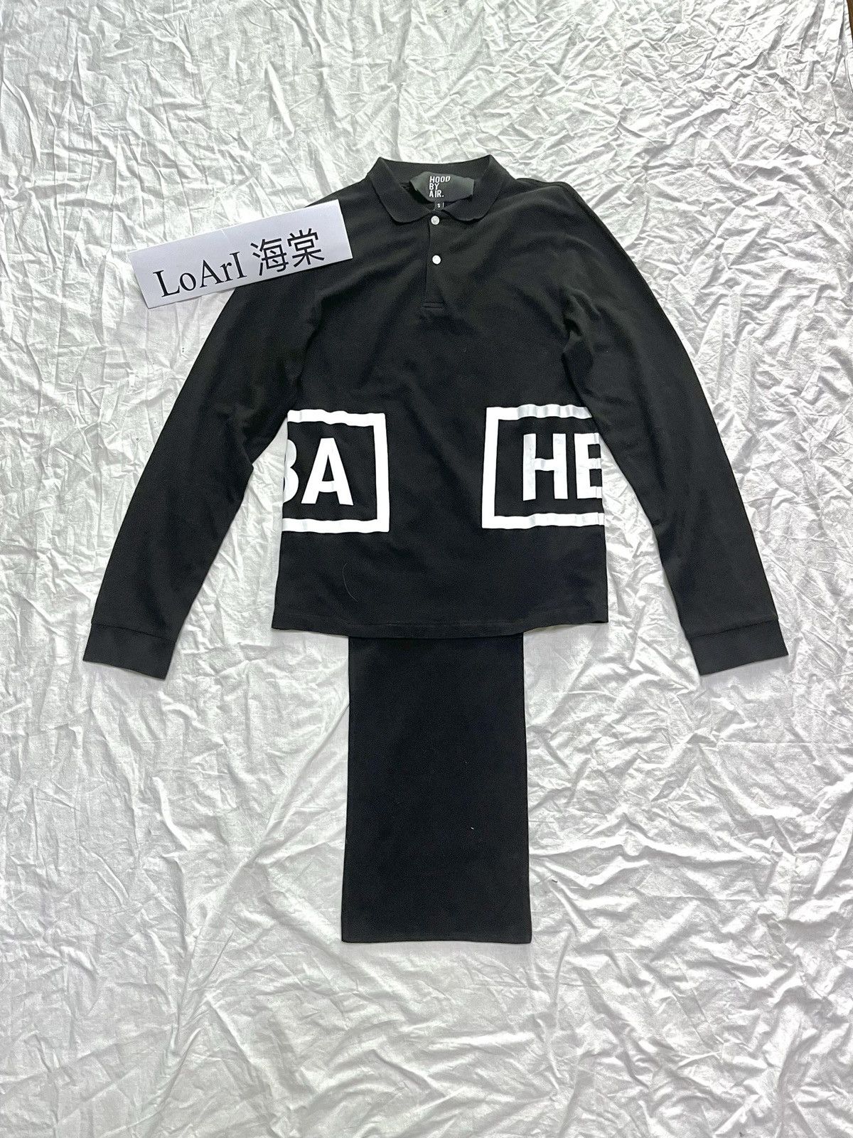 image of Hood By Air HBA Polo in Black, Men's (Size Small)