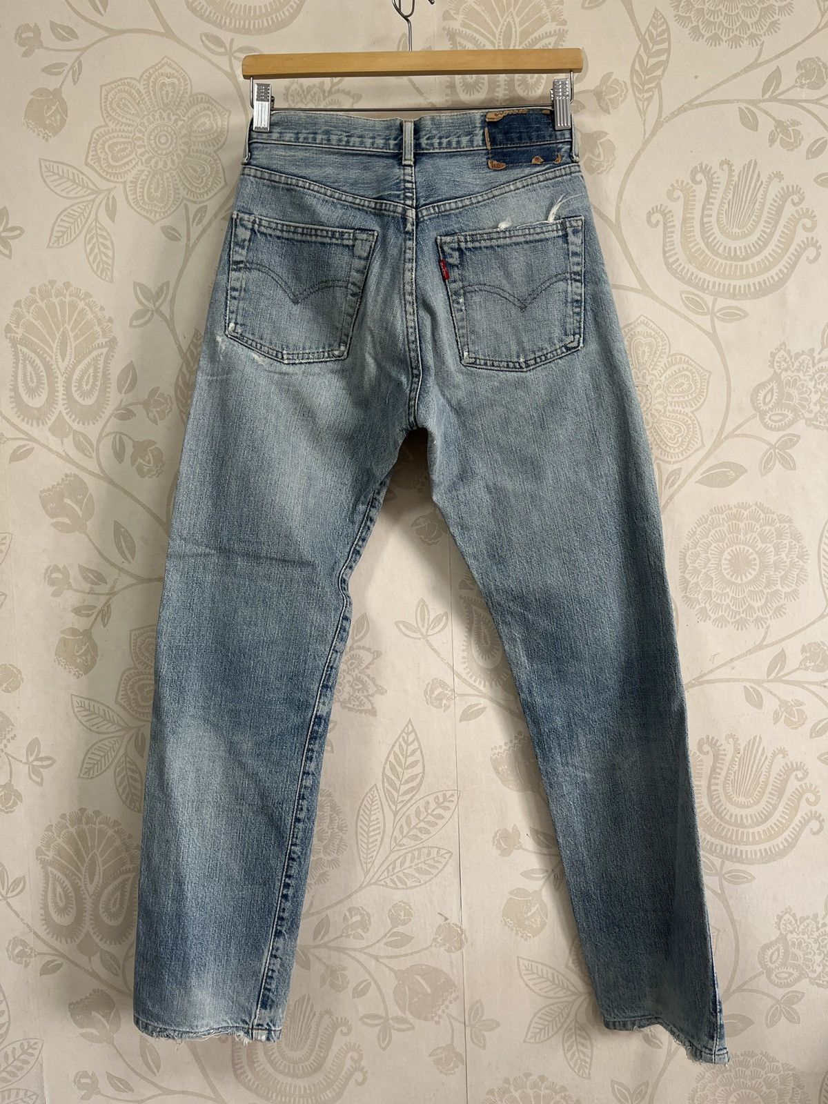 Levi's LEVIS 502XX Big E Button J22 Redline Selvedge Vintage 1991 Size US 28 / EU 44 - 2 Thumbnail