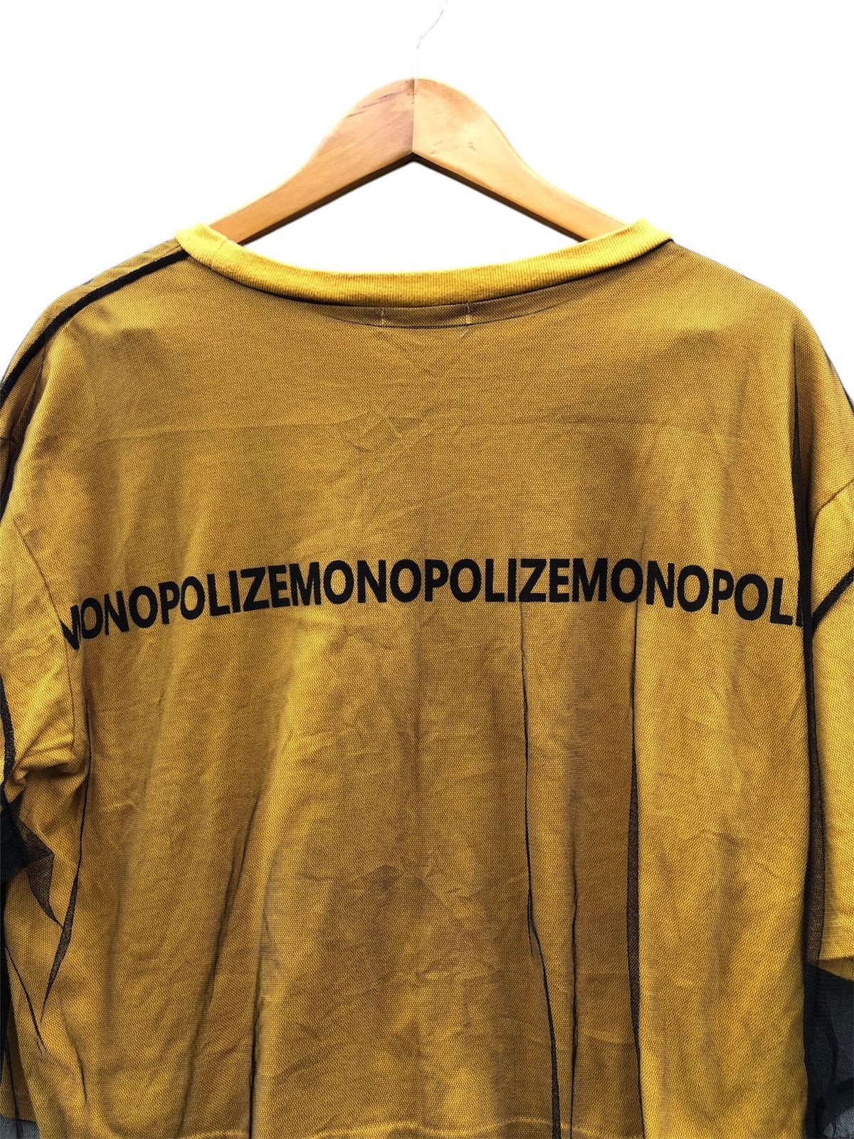 Japanese Brand Mono Polize Lace Transparent Boxy Cropped Shirt Size US M / EU 48-50 / 2 - 7 Thumbnail