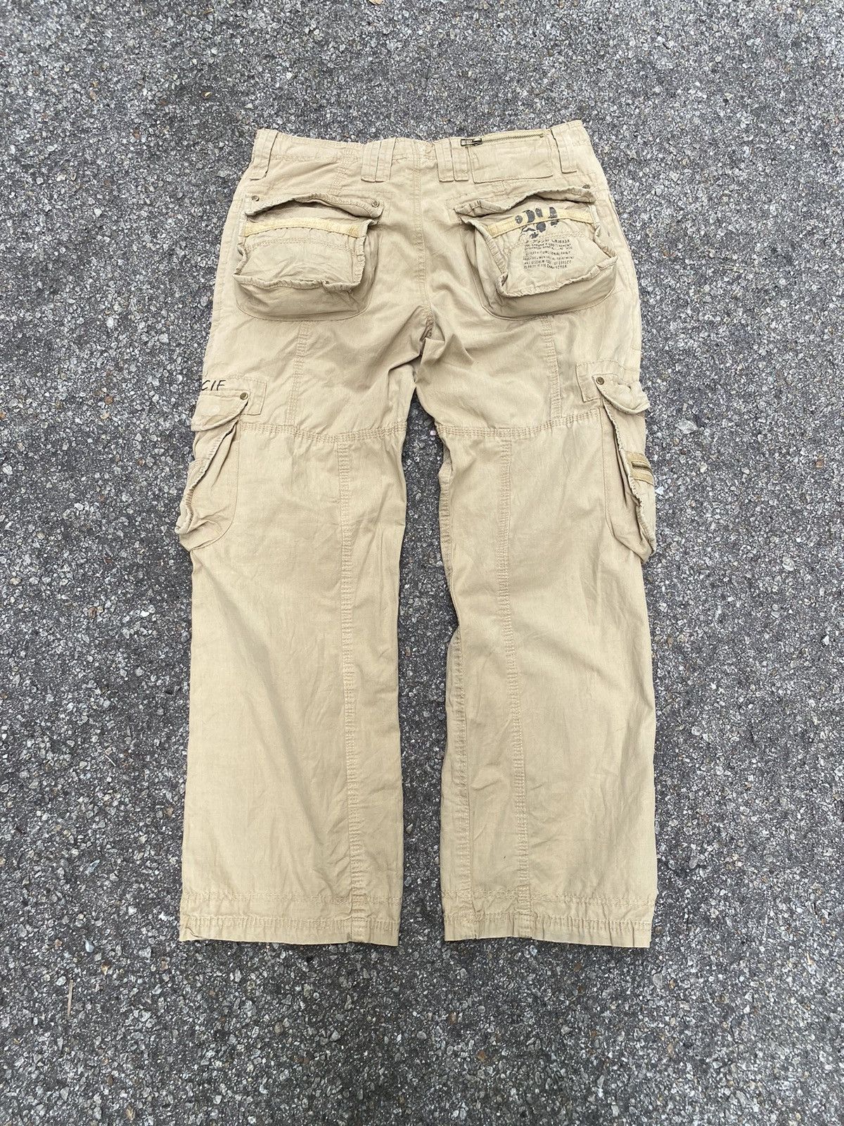 Japanese Brand Multipocket Cargo Pants Authentic Twills LGB Size US 33 - 8 Thumbnail