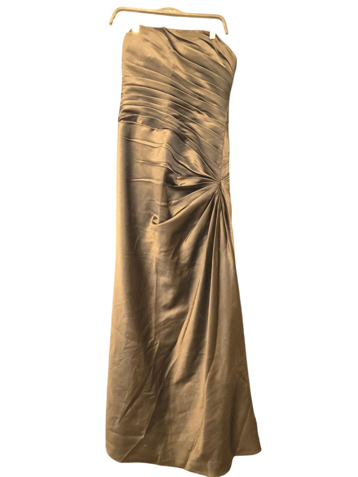 Designer Elegant D'ZAGE Black Strapless Bridesmaid Dress, Size 10 Size L / US 10 / IT 46 - 4 Thumbnail