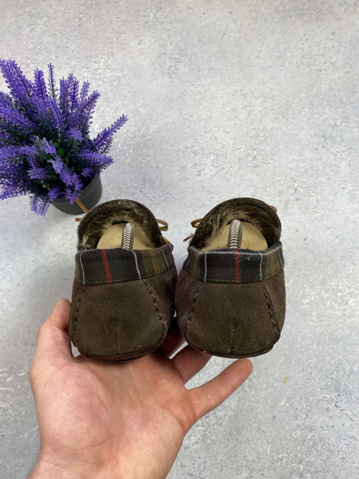 Barbour Barbour men’s Brown Suede Loafers with fur Size US 8 Size US 8 / EU 41 - 5 Thumbnail