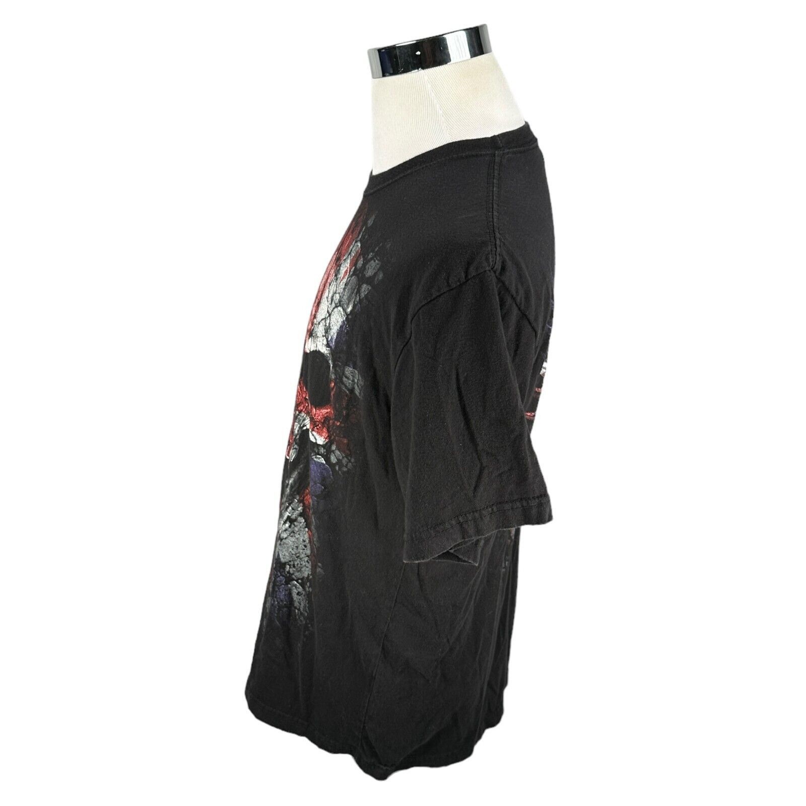 The Unbranded Brand Vintage Spiral T-Shirt Men Large Black Cotton Horror UK Flag Size US L / EU 52-54 / 3 - 3 Thumbnail