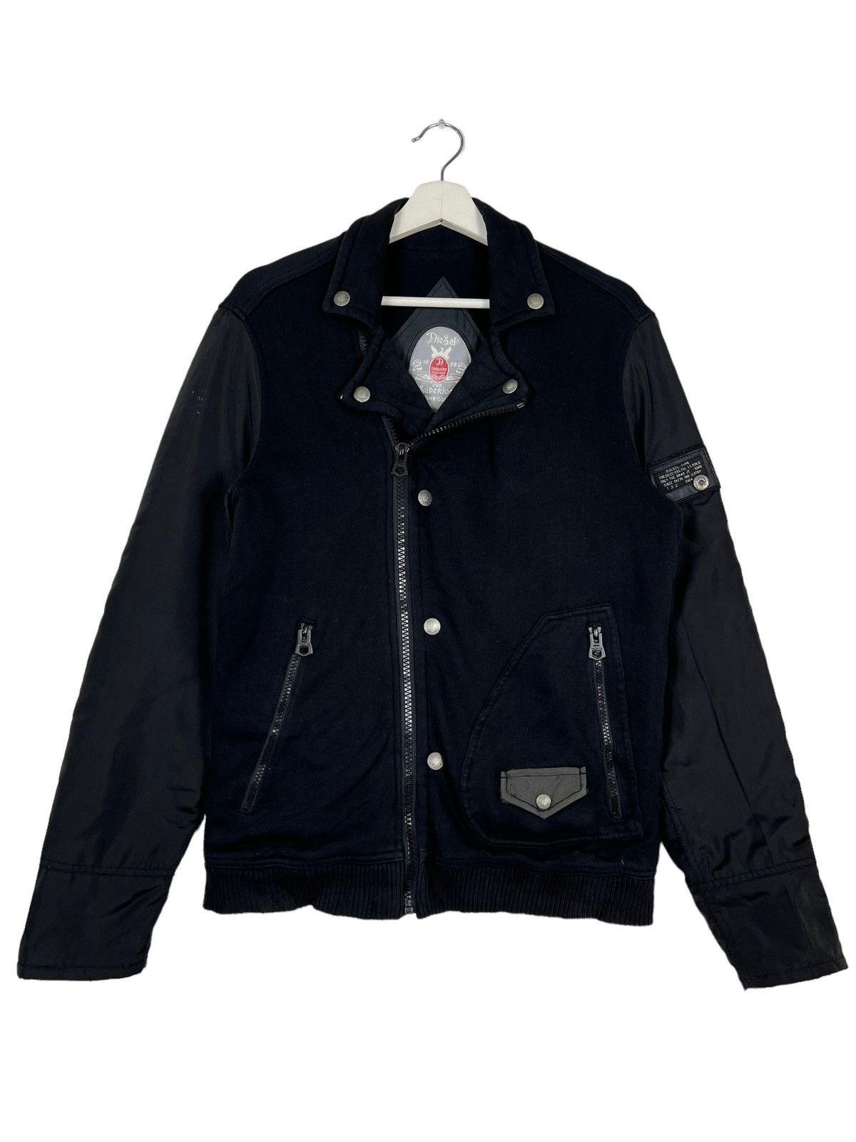 Diesel 🔥 DIESEL DOUBLE COLAR RIDER MOTO HYBRID JACKET Size US M / EU 48-50 / 2 - 2 Thumbnail