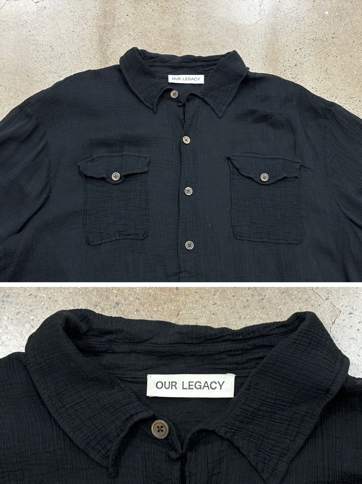 Our Legacy Our Legacy military base shortsleeve size 50 Size US L / EU 52-54 / 3 - 3 Thumbnail