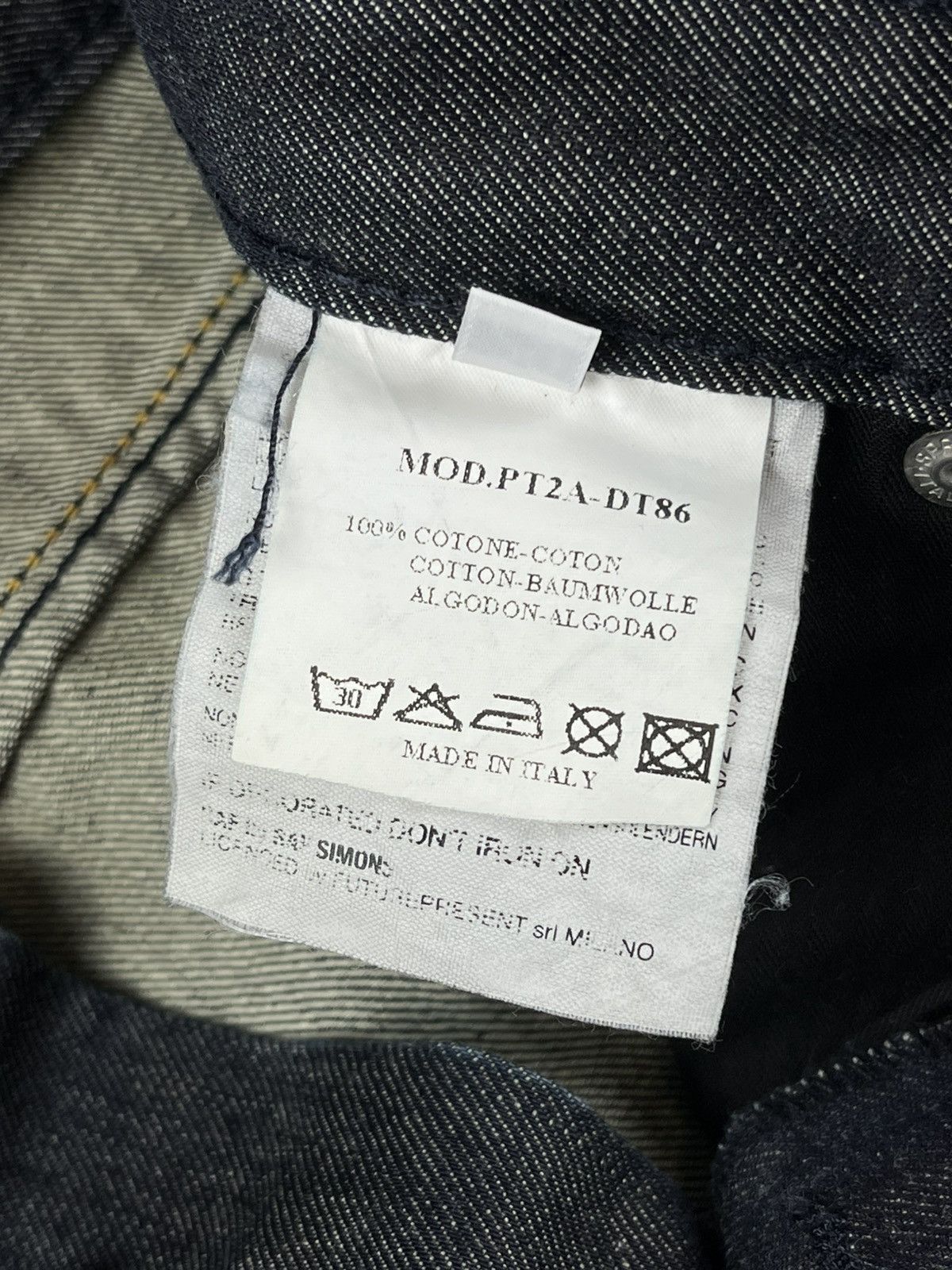 Raf Simons Raf By Raf Simons Curved Leg Indigo Patch Denim Jeans Size US 28 / EU 44 - 9 Thumbnail