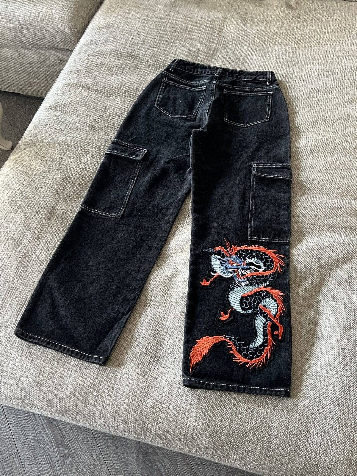 Japanese Brand × Vintage Vintage 💥 Jeans Dragon Pants style Ed Hardy Y2K Size US 26 / EU 42 - 6 Thumbnail