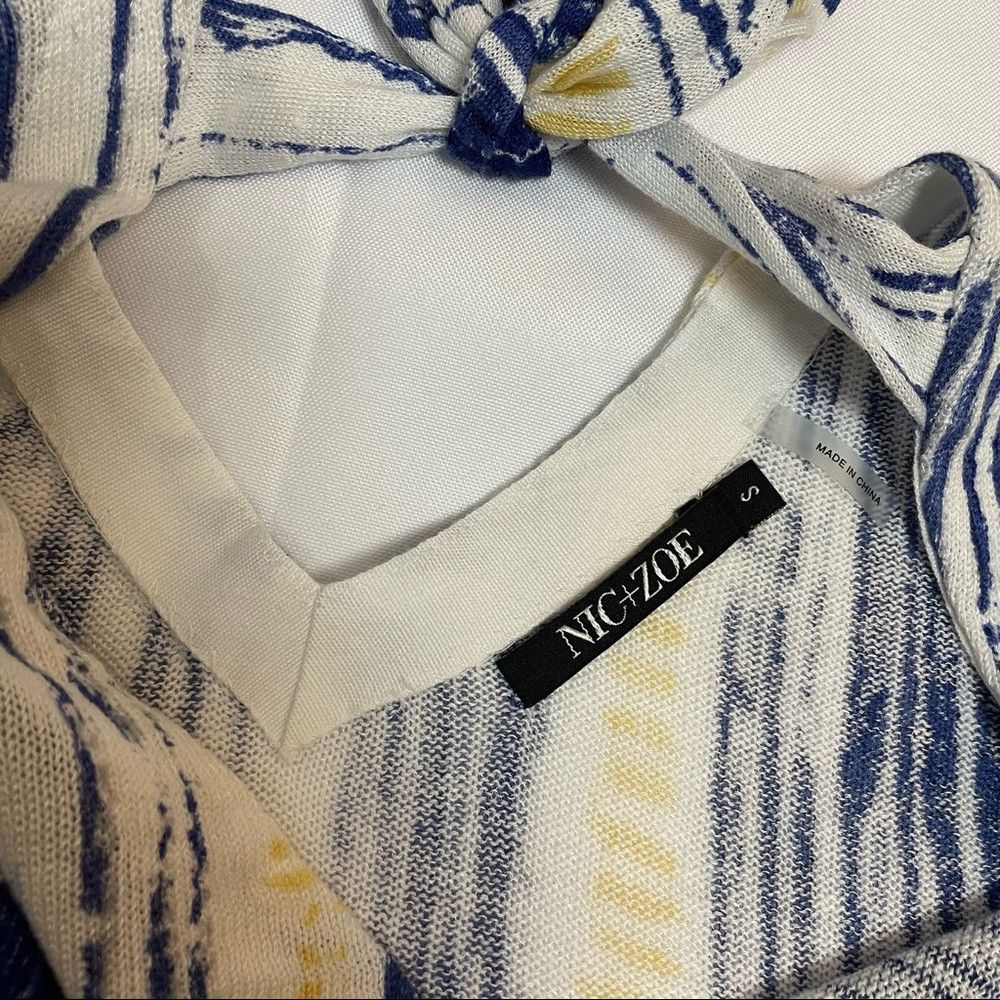 NIC+ZOE Nic + Zoe SAIL AWAY TOP Tunic Blue White Size S Size S / US 4 / IT 40 - 7 Thumbnail