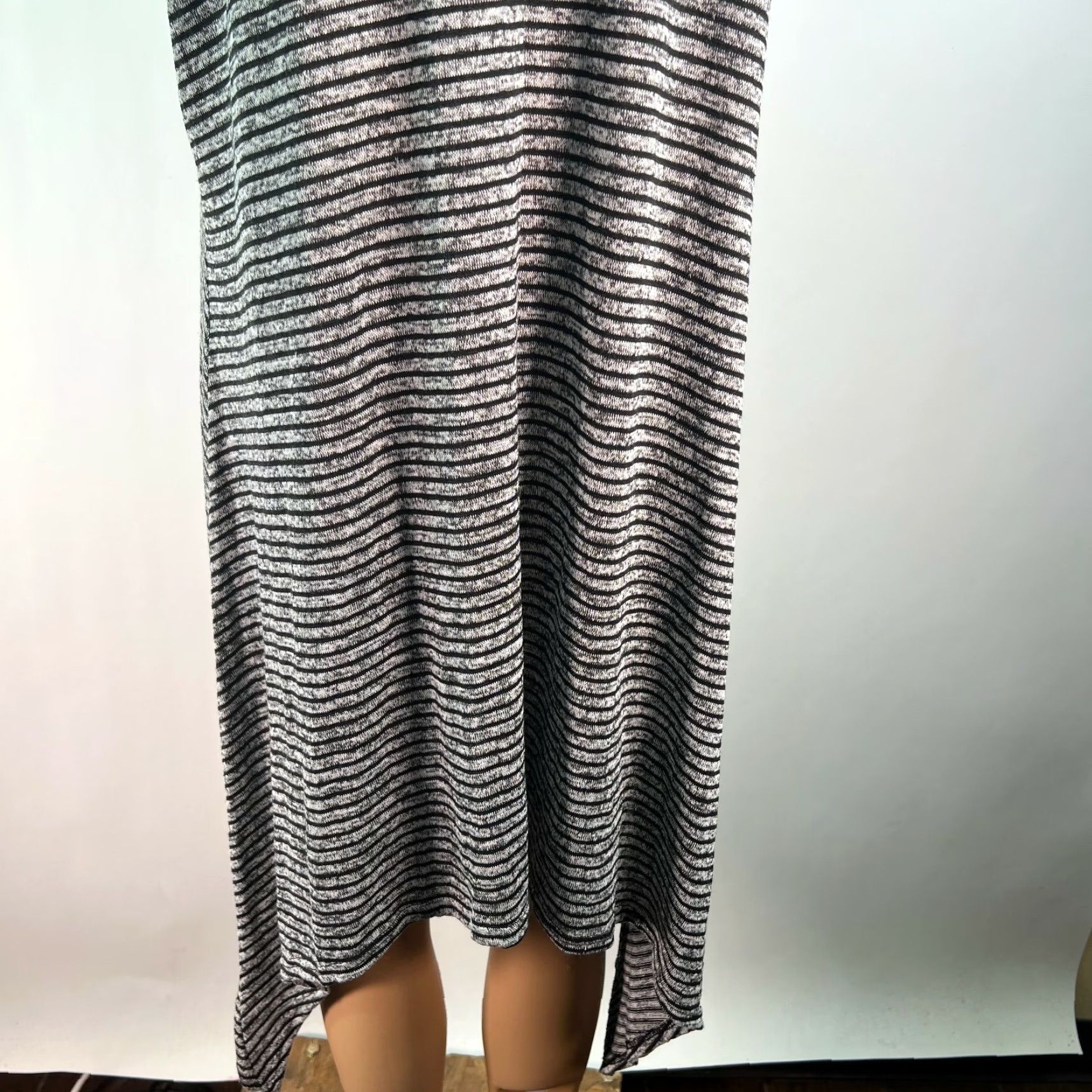 Vintage Vtg Rue Striped Short Sleeves Scoop Neck Gray Sweater Dress Plus Size 2X Womens Vintage Gr ay Size XXL / US 16-18 / IT 52-54 - 5 Thumbnail