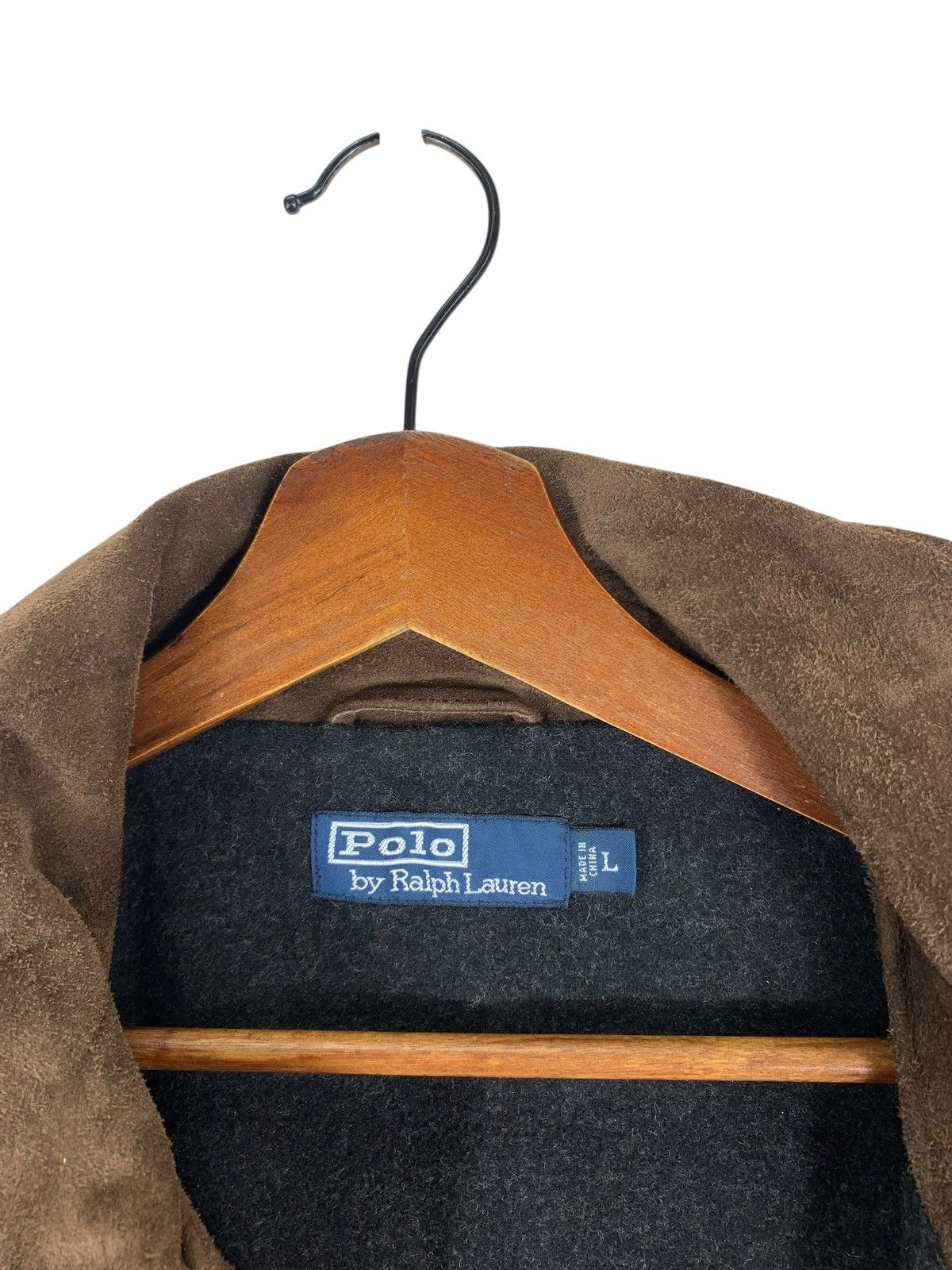 Polo Ralph Lauren VINTAGE 90s POLO RALPH LAUREN SUEDE LEATHER JACKET Size US L / EU 52-54 / 3 - 9 Thumbnail