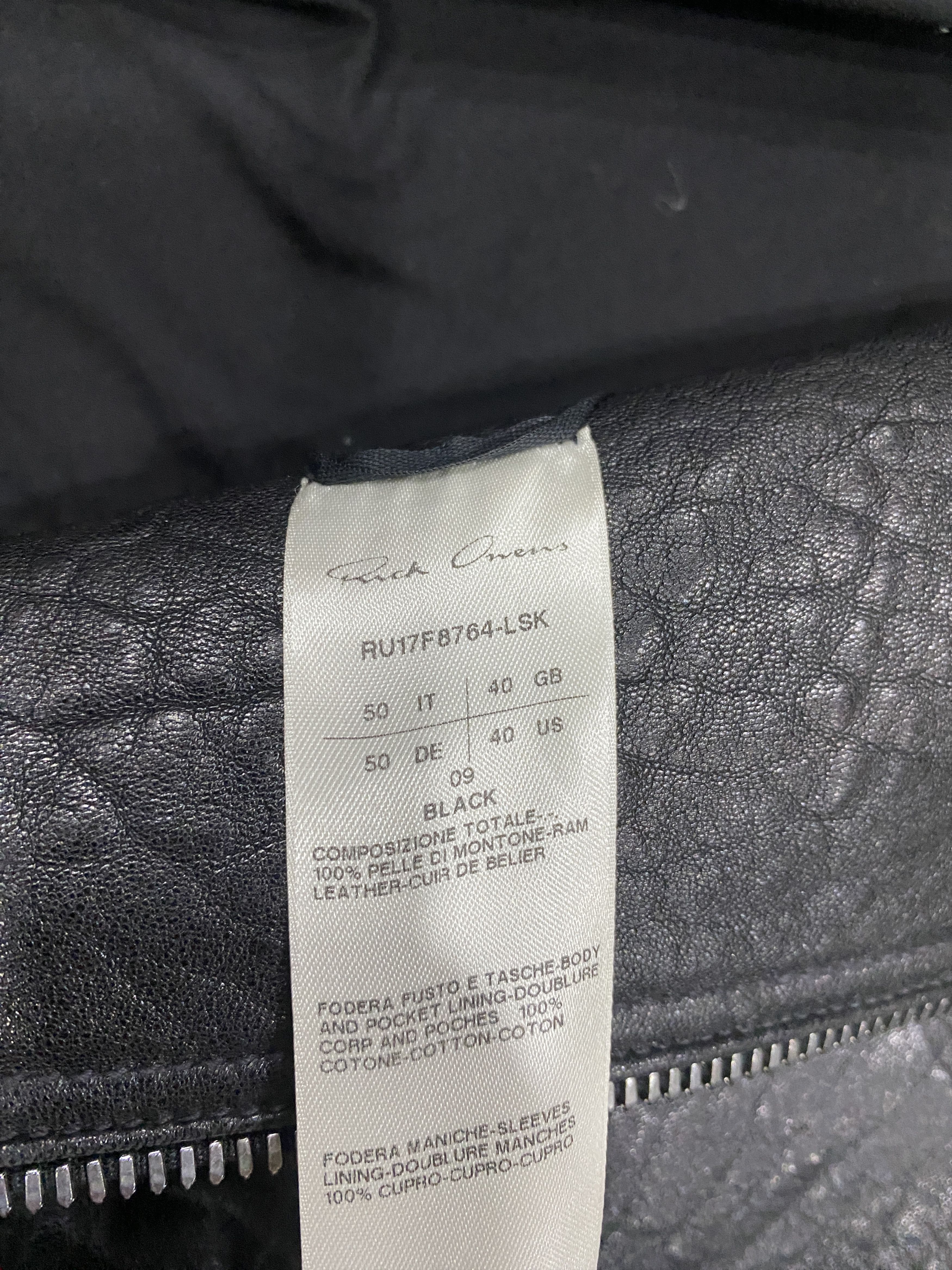 Rick Owens Rick Owens Leather jacket Size US S / EU 44-46 / 1 - 10 Thumbnail