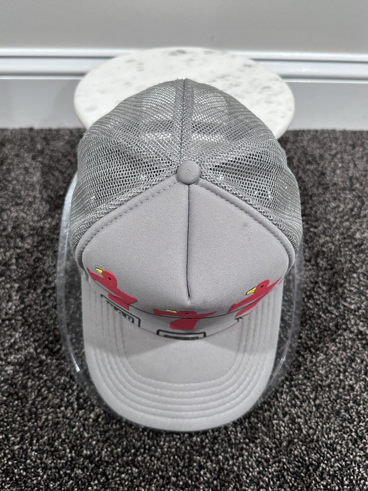 Kapital Kapital OG Lucky Battery Bird 777 Lottery Grey Trucker Hat Size ONE SIZE - 7 Thumbnail