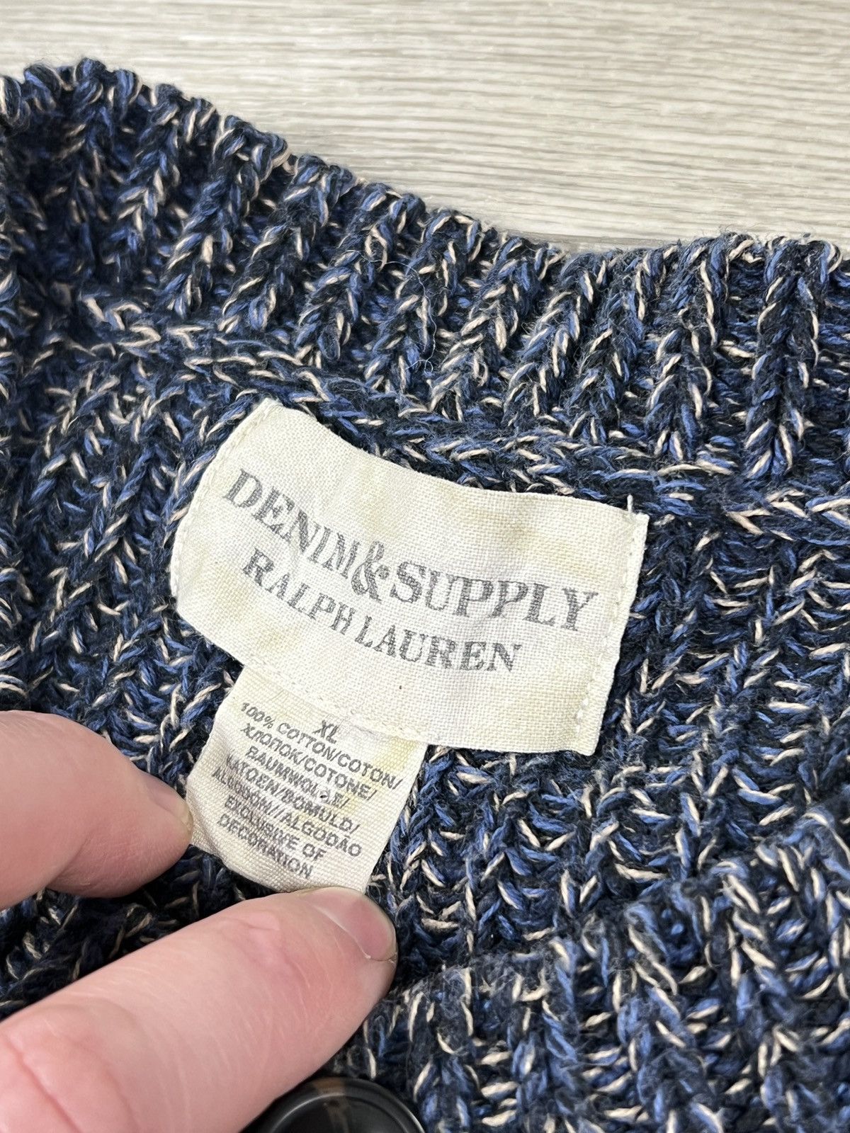 Denim & Supply Ralph Lauren Denim And Supply Ralph Lauren Heavy Henley Sweater Size XL Size US XL / EU 56 / 4 - 4 Thumbnail