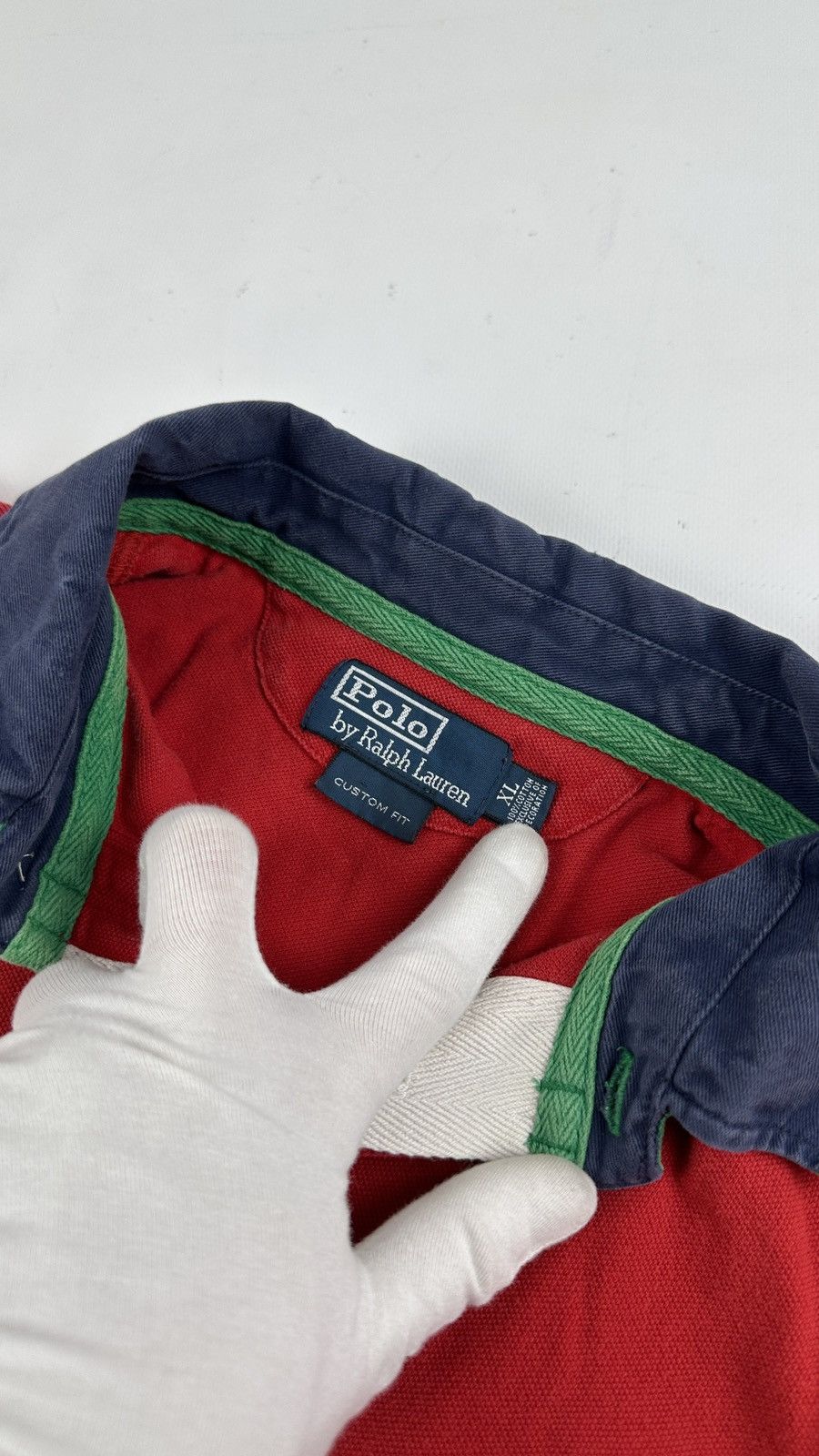 Polo Ralph Lauren Vintage Polo by Ralph Lauren Rugby Polo Big Pony Size US XL / EU 56 / 4 - 4 Thumbnail