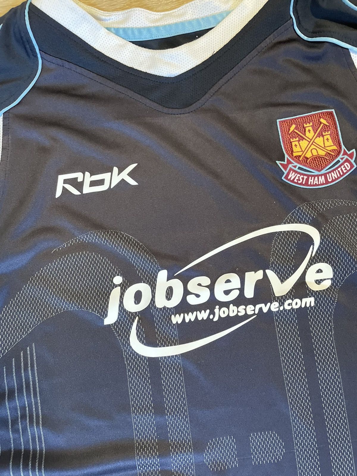 Reebok × Vintage WEST HAM 2006 2007 AWAY FOOTBALL SHIRT SOCCER JERSEY REEBOK Size US XL / EU 56 / 4 - 2 Thumbnail