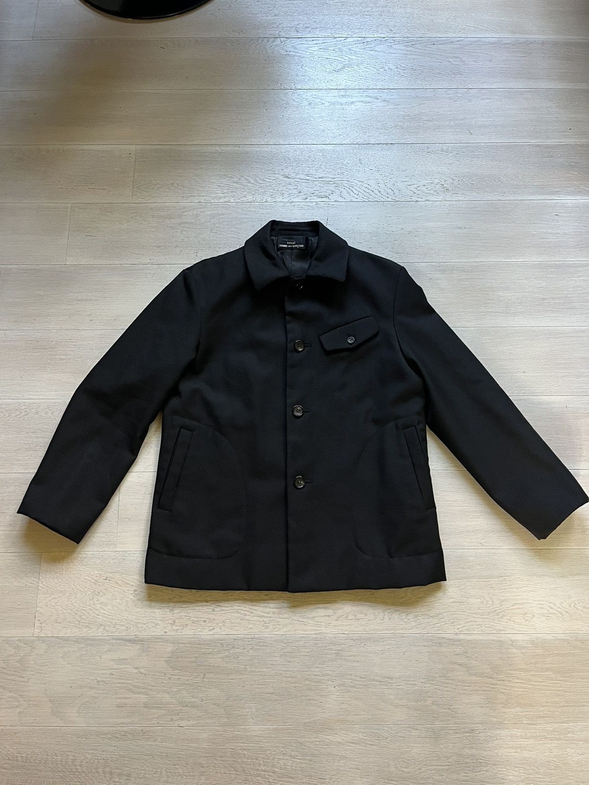 image of Comme Des Garcons Comme Des Garçons Tricot Blazer/jacket in Black, Women's (Size Medium)