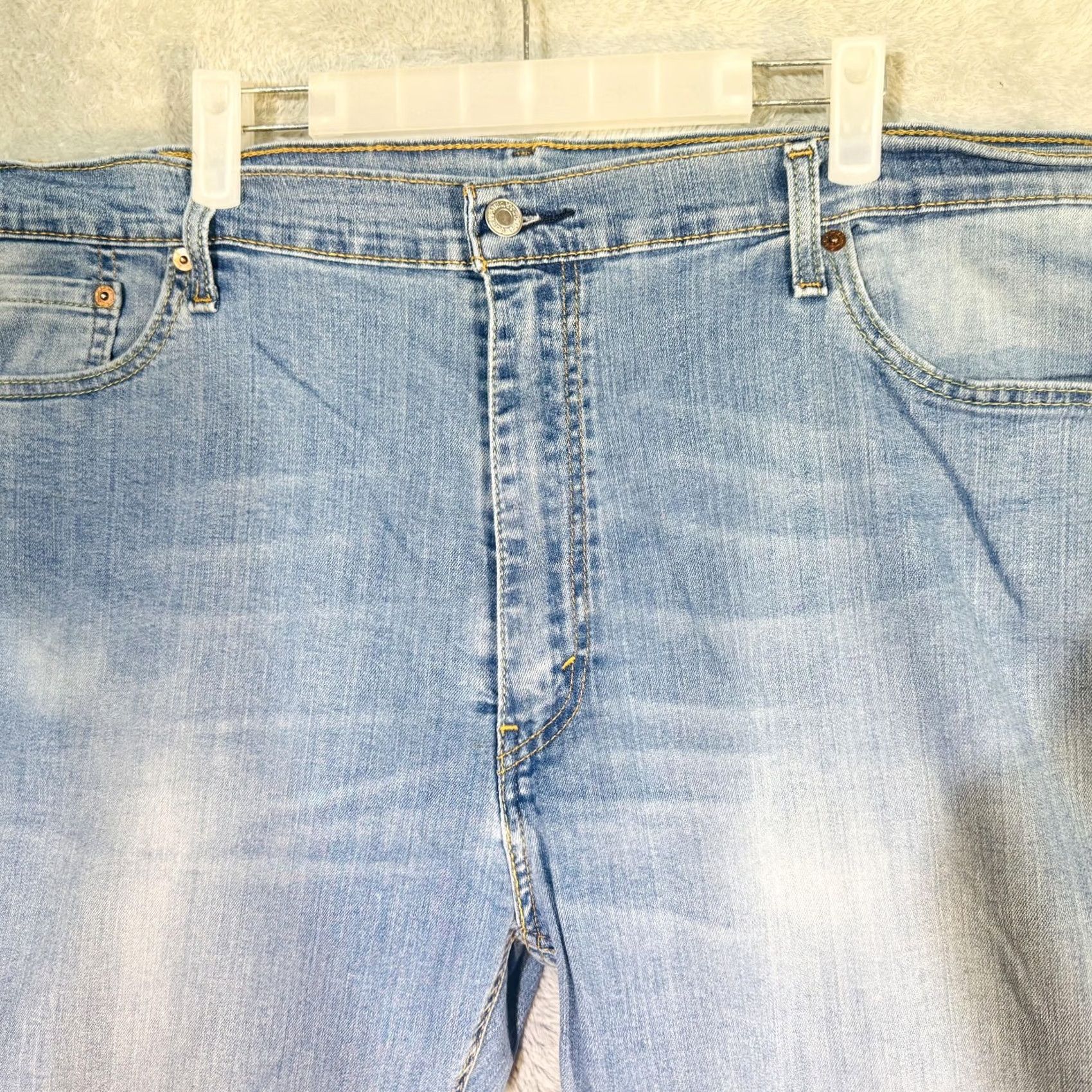 Levi's Levi's 541 Jeans Mens 42x31 Light Blue Athletic Taper Denim - 5-Pocket Zip Fly Size US 42 / EU 58 - 3 Thumbnail