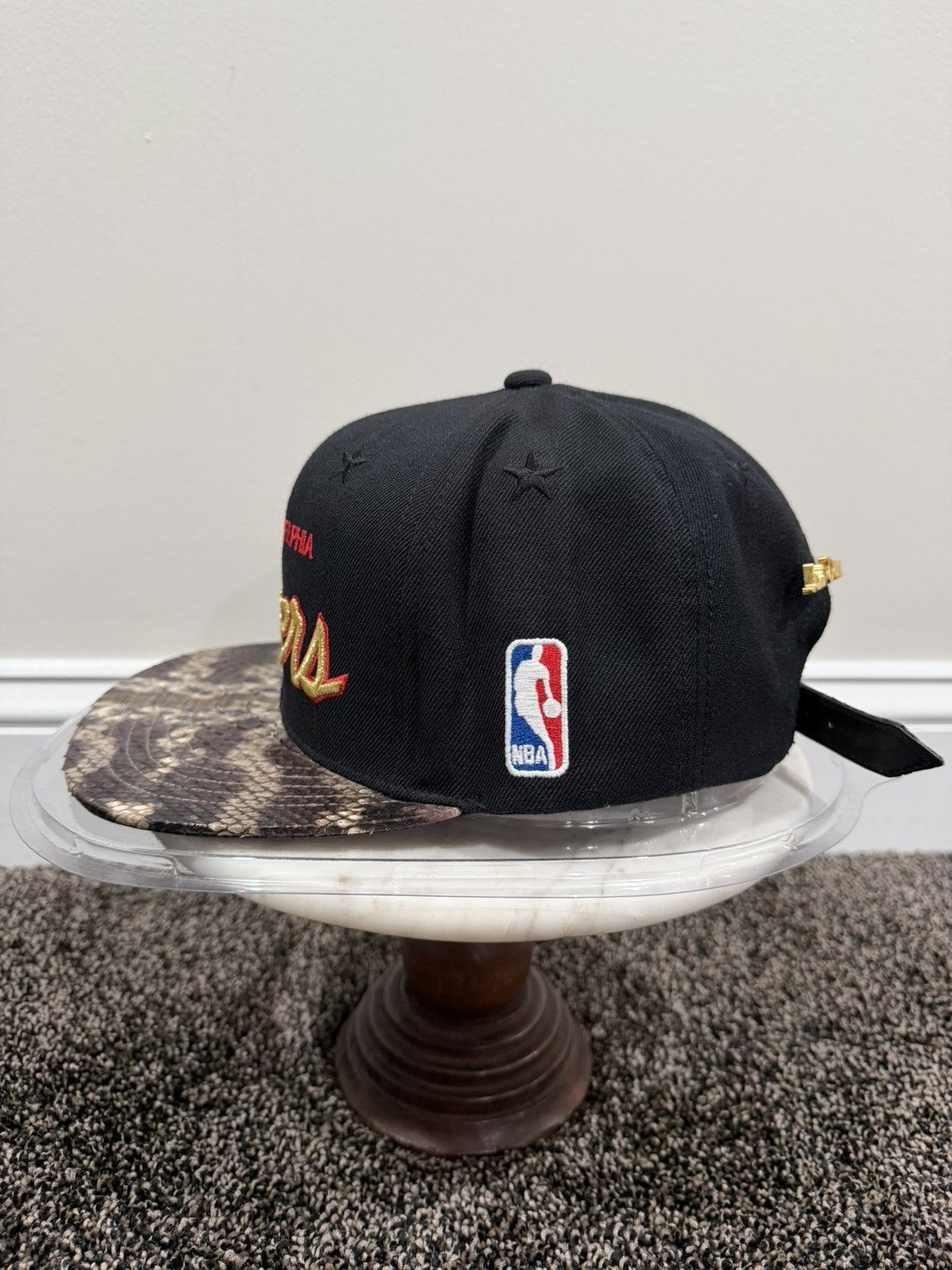 Just Don × Mitchell & Ness Just Don Mitchell & Ness Philadelphia 76er Exotic Python Hat Size ONE SIZE - 4 Thumbnail