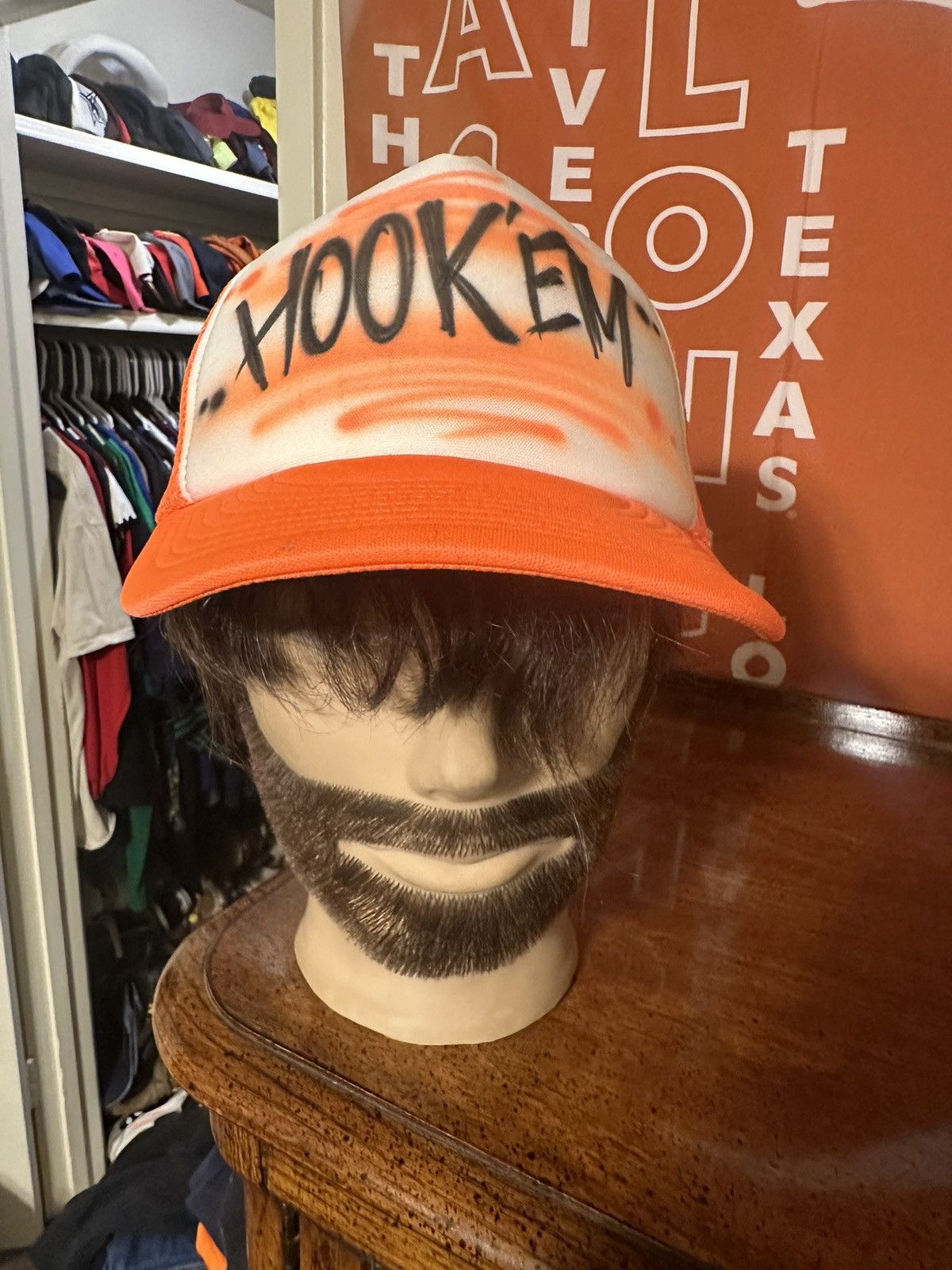 NCAA × Vintage Vintage NCAA Texas Longhorns University airbrush hat 90s Size ONE SIZE - 1 Thumbnail