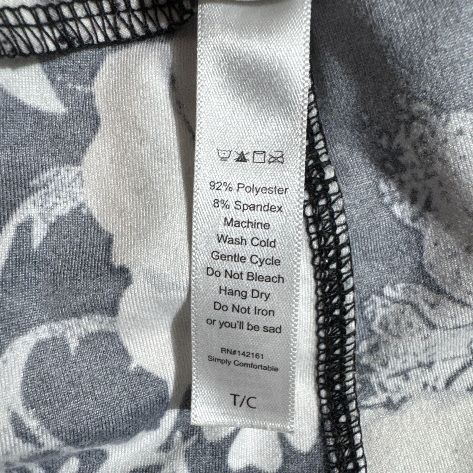 Other Floral Boho Chic Leggings Plus Tall Curvy Dark Fairy Grunge Size 34" / US 12 / IT 48 - 8 Thumbnail