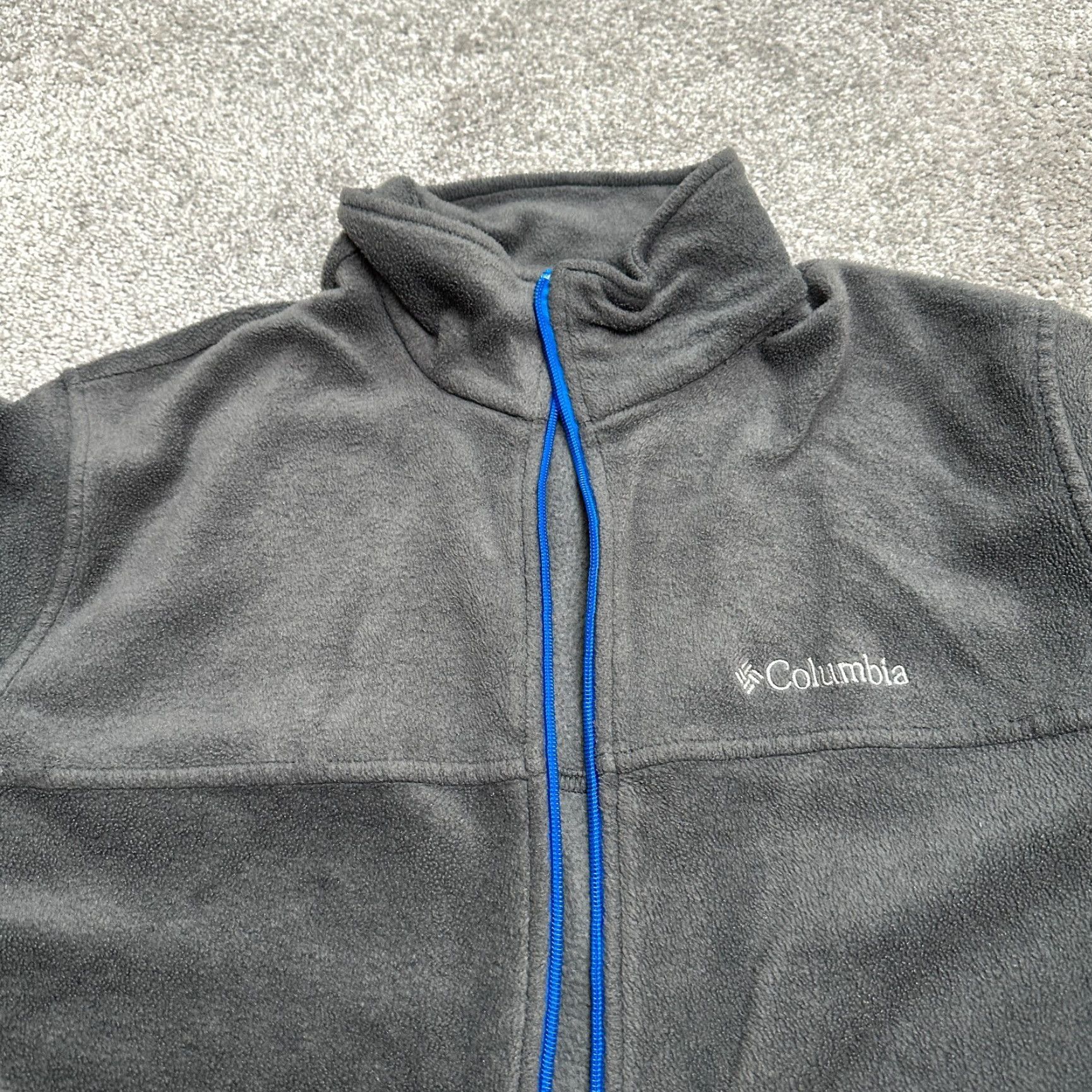 Vintage Columbia Steens Mountain Fleece Jacket Mens XL Gray Blue Full Zip Outdoor Hiking Jacket Size US XL / EU 56 / 4 - 3 Thumbnail