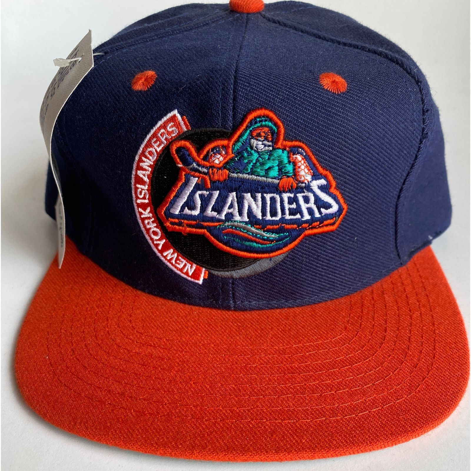 NHL NEW York Islanders 90s GAME Fisherman snapback hockey vtg Size ONE SIZE - 1 Thumbnail