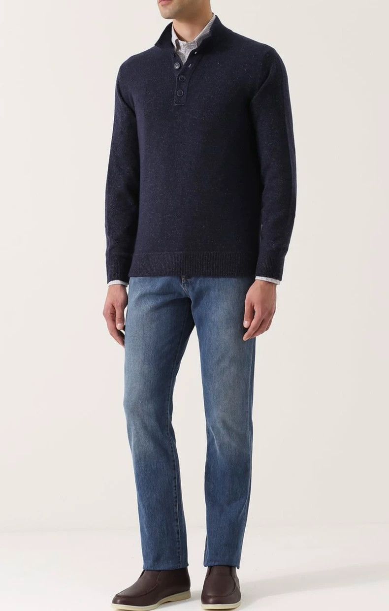 Loro Piana LORO PIANA Floral sweater Size US S / EU 44-46 / 1 - 1 Thumbnail
