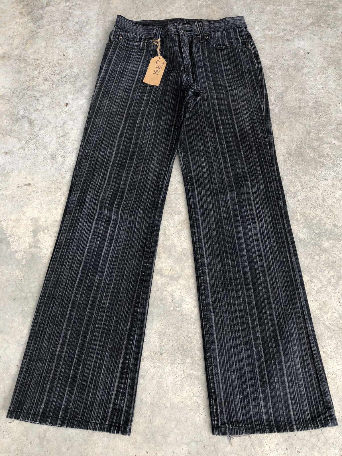 If Six Was Nine Japanese Urban Mini Flared Jeans Hickory Jeans Size US 29 - 1 Thumbnail