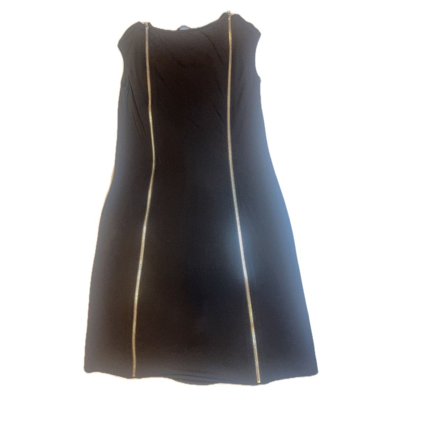 Alexander Wang Alexander Wang Black Mini Dress Gold Zipper Detail Size 8 Size M / US 6-8 / IT 42-44 - 3 Thumbnail