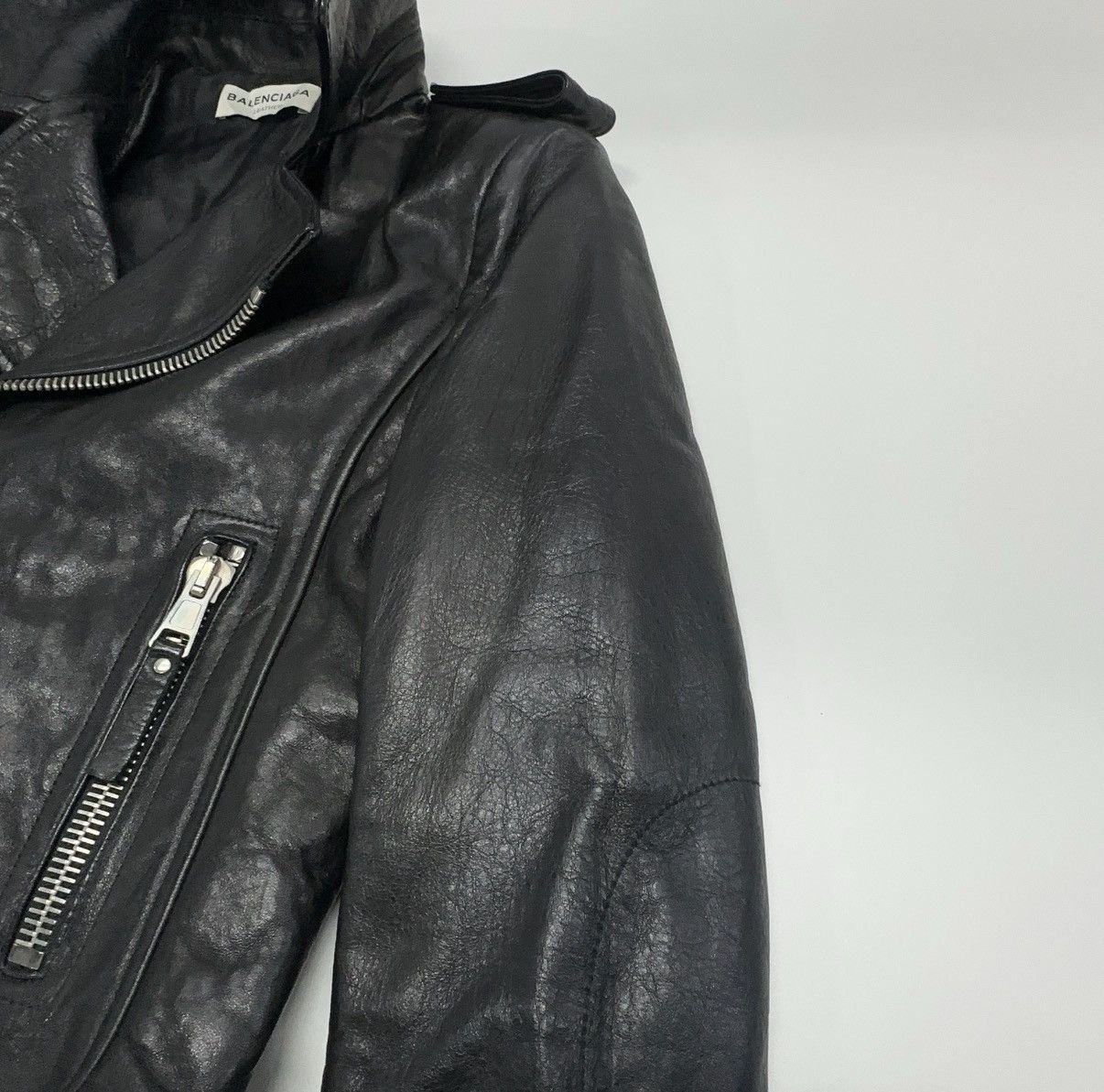 Balenciaga Balenciaga leather motorcycle jacket Size XS / US 0-2 / IT 36-38 - 8 Thumbnail