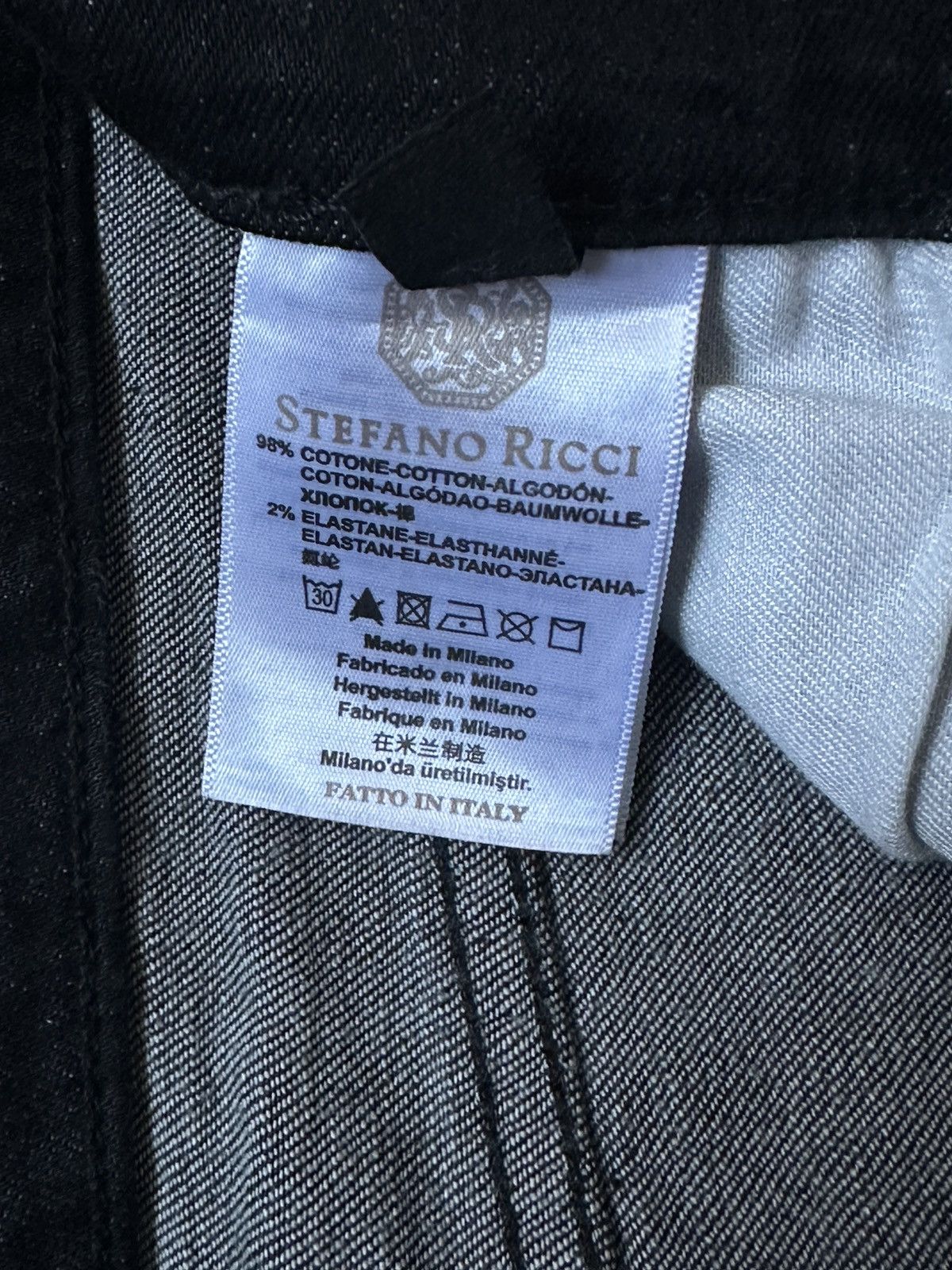 Designer × Stefano Ricci Stefano Ricci Black Denim Jeans - Size 36 - New with Tags Size US 36 / EU 52 - 7 Thumbnail