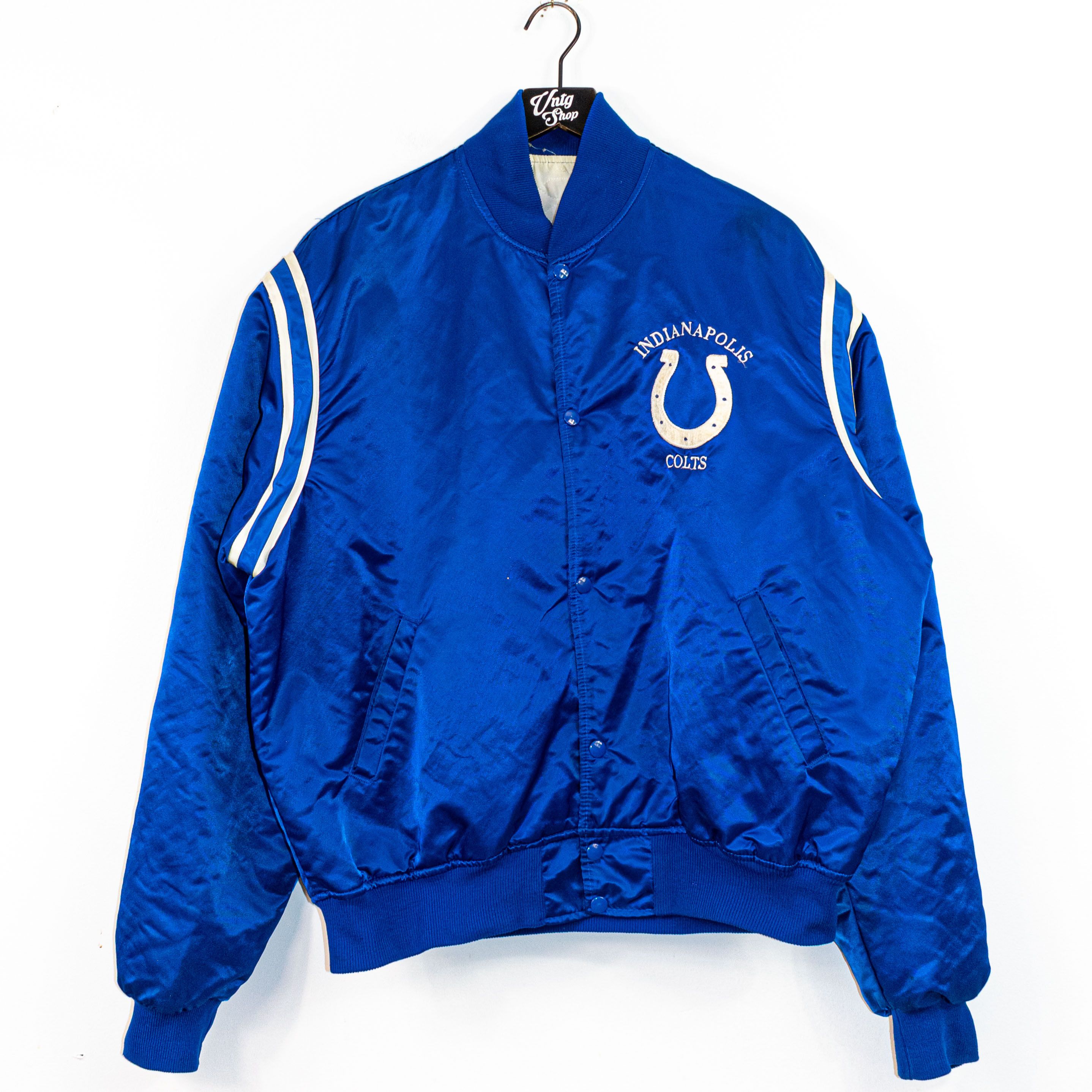 image of Pro Line Indianapolis Colts Nfl Satin Jacket XL VTG in Blue, Men's