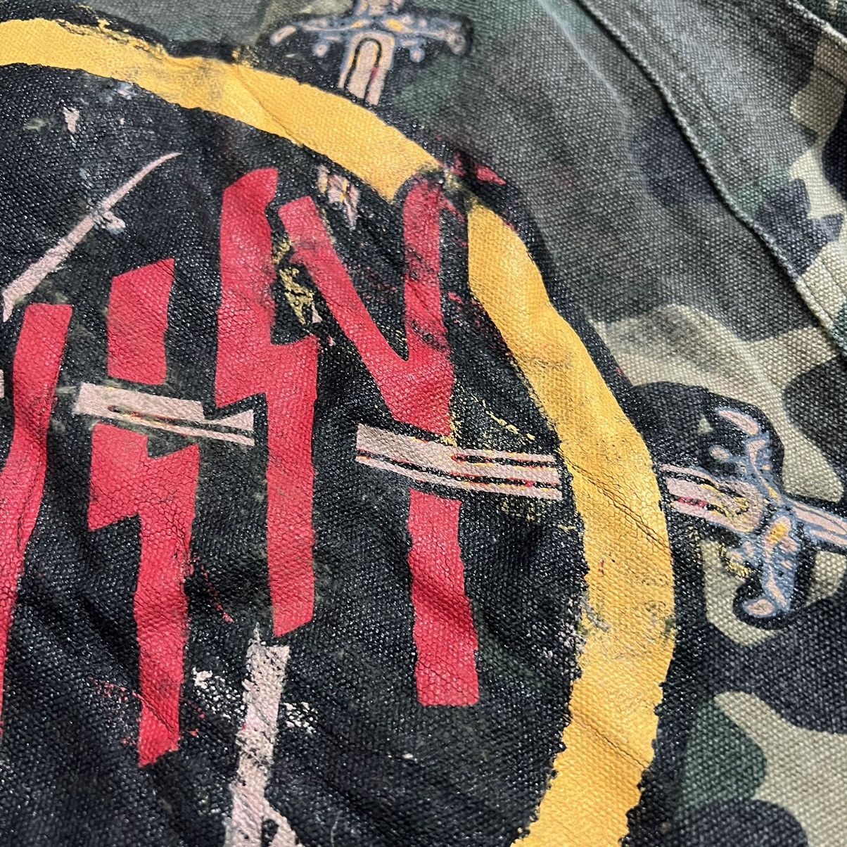 Stussy × Vintage Vintage Stussy Camo Slayer Trucker Jacket Size US L / EU 52-54 / 3 - 5 Thumbnail